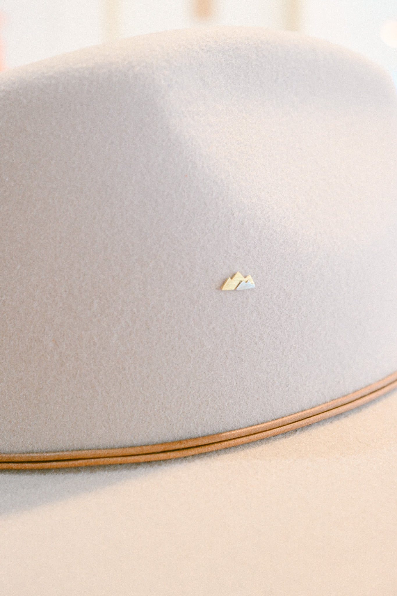Two Toned Mountain Hat Charm