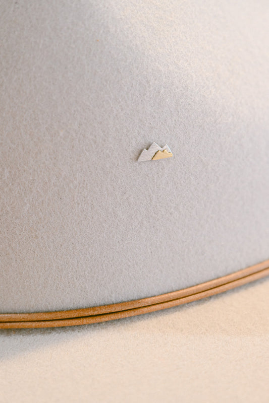 Two Toned Mountain Hat Charm