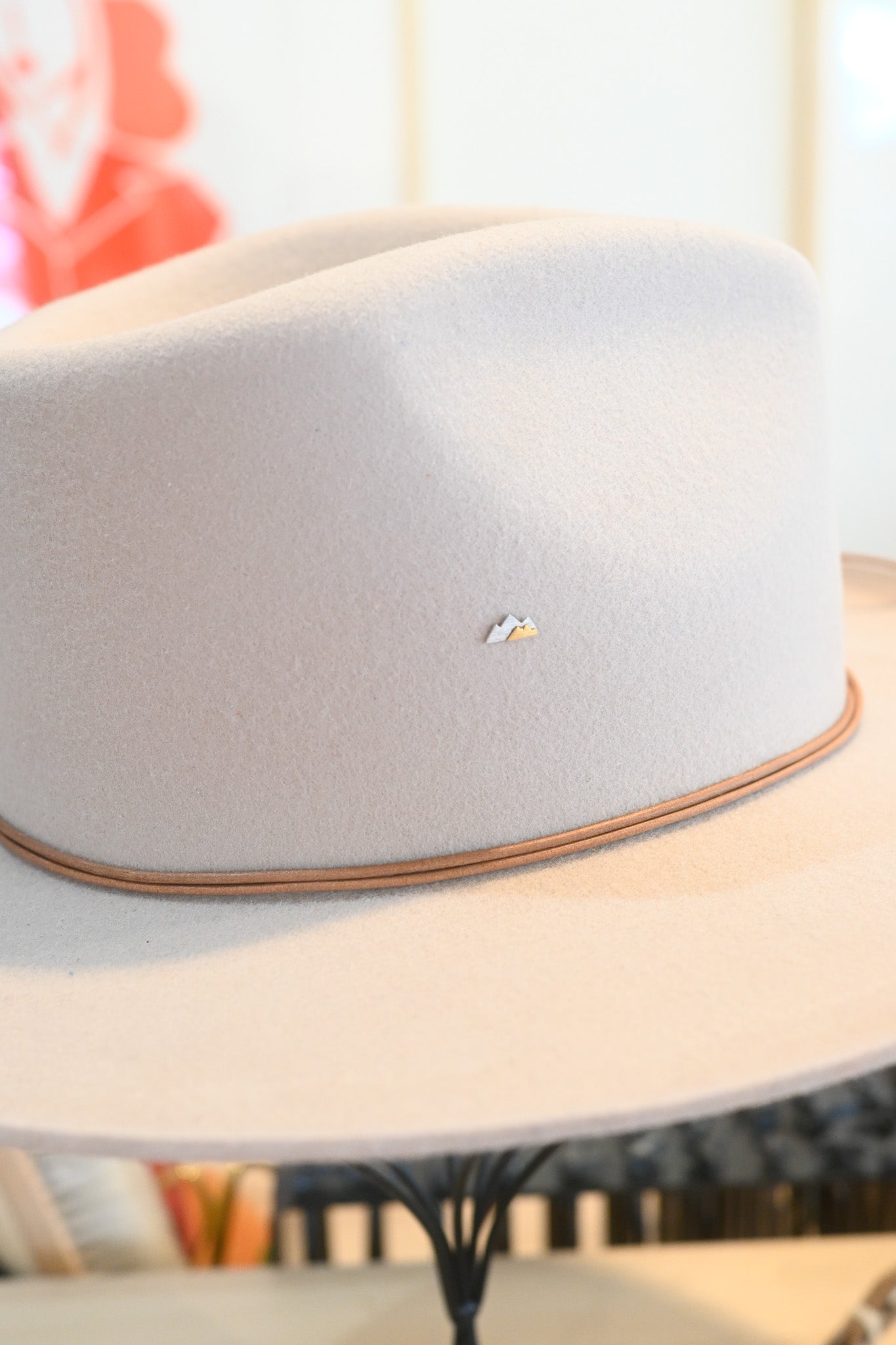 Two Toned Mountain Hat Charm