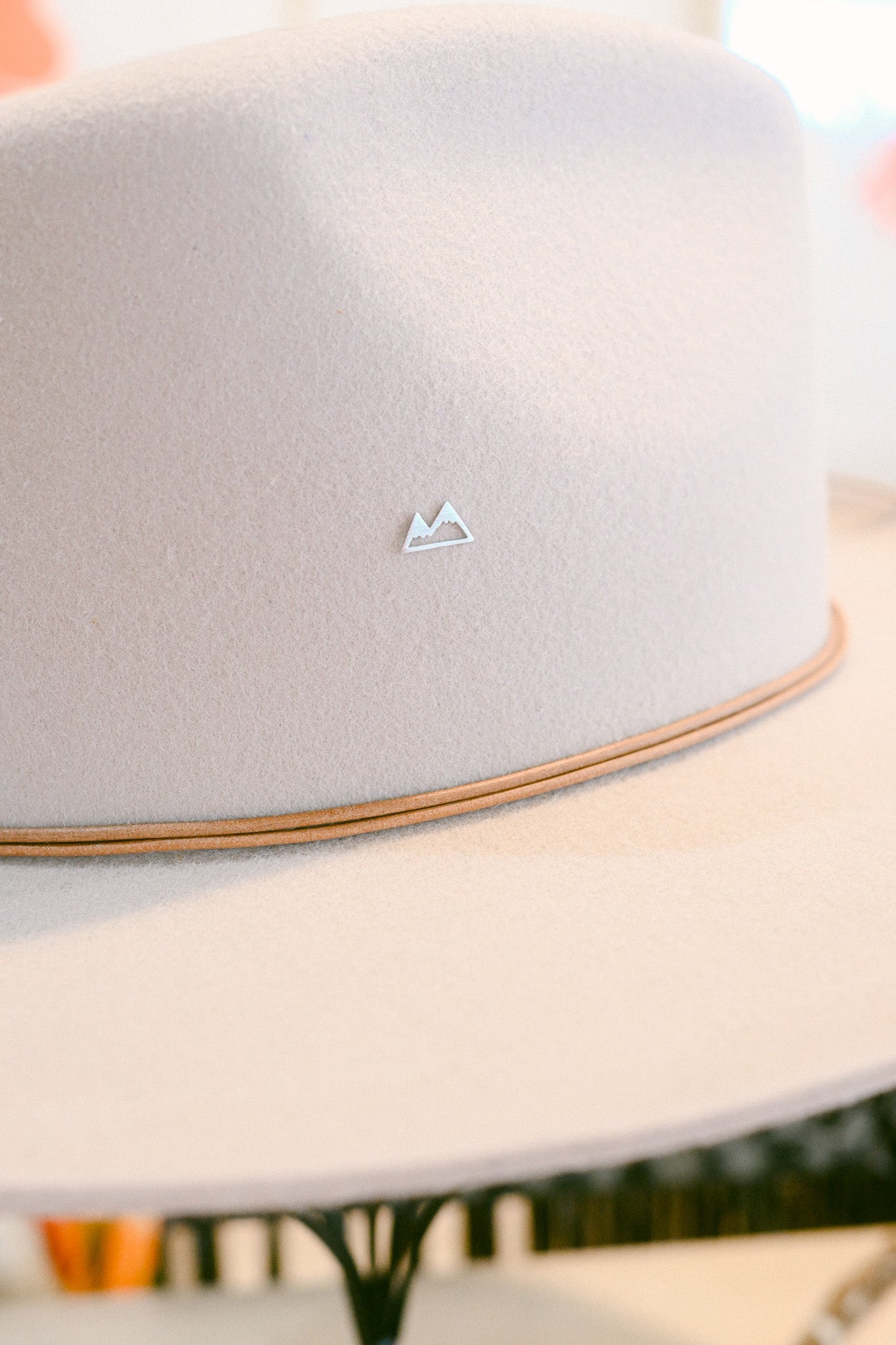 Mountain Outline Hat Charm