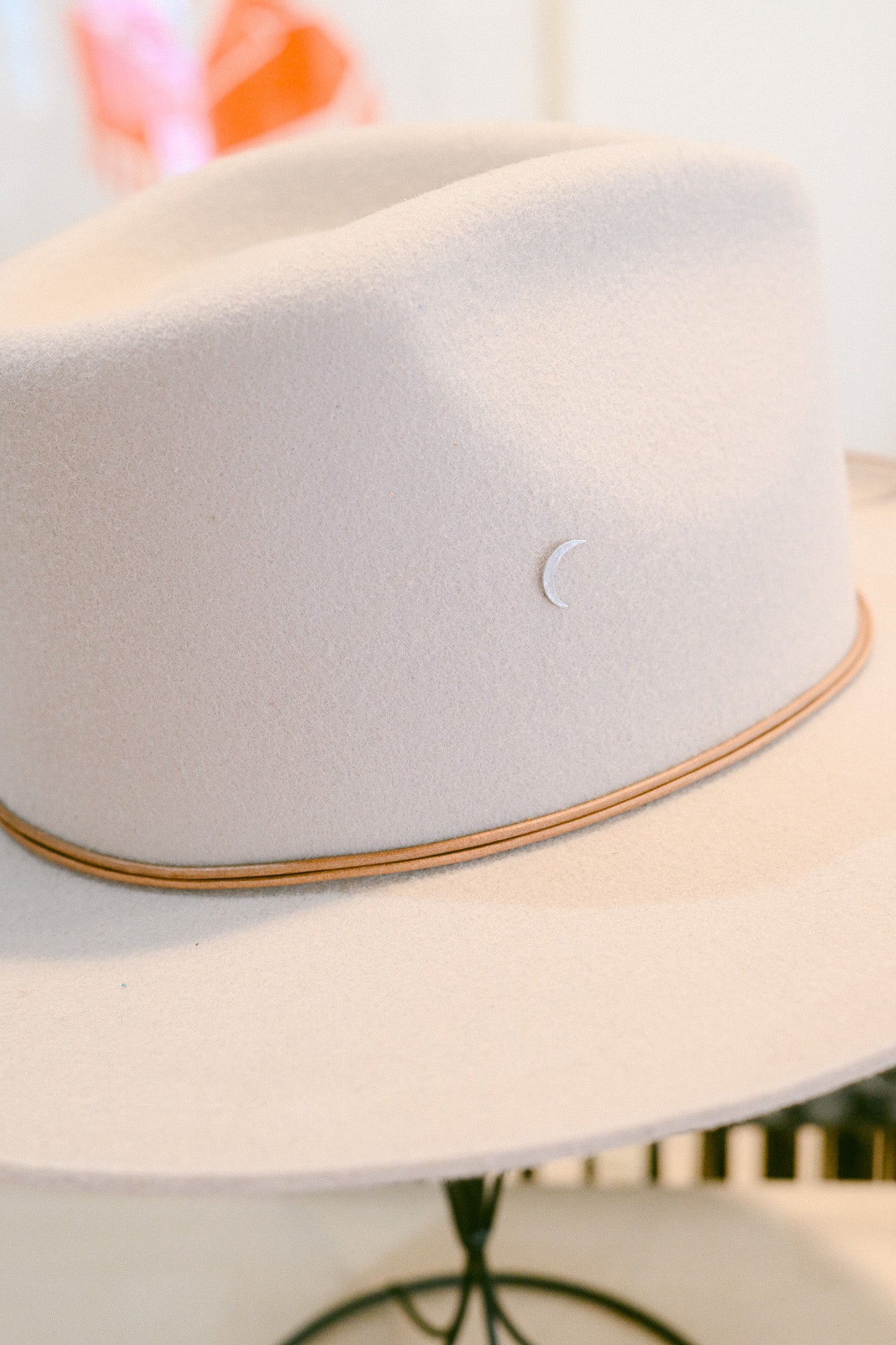 Crescent Moon Hat Charm