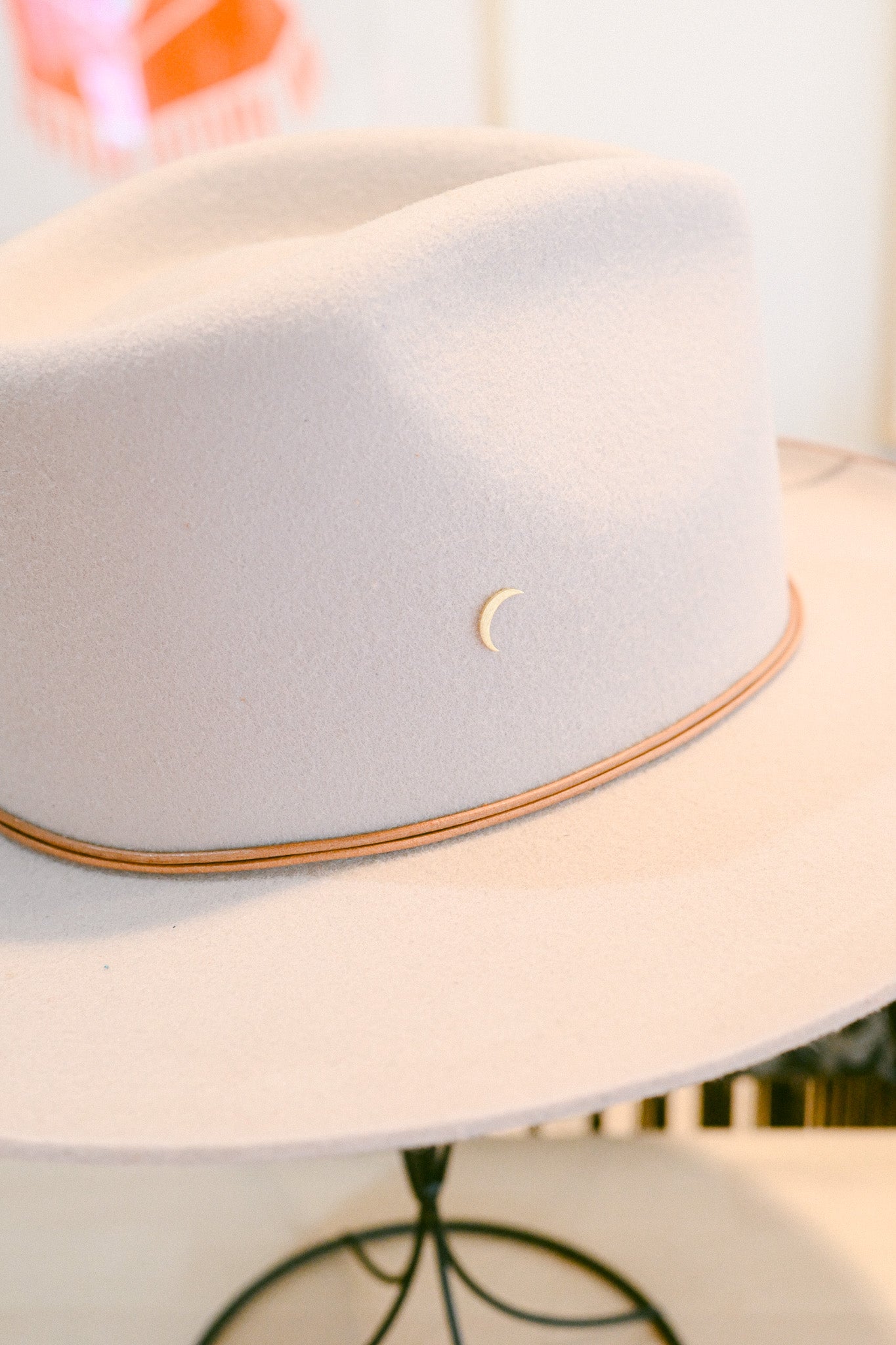 Crescent Moon Hat Charm