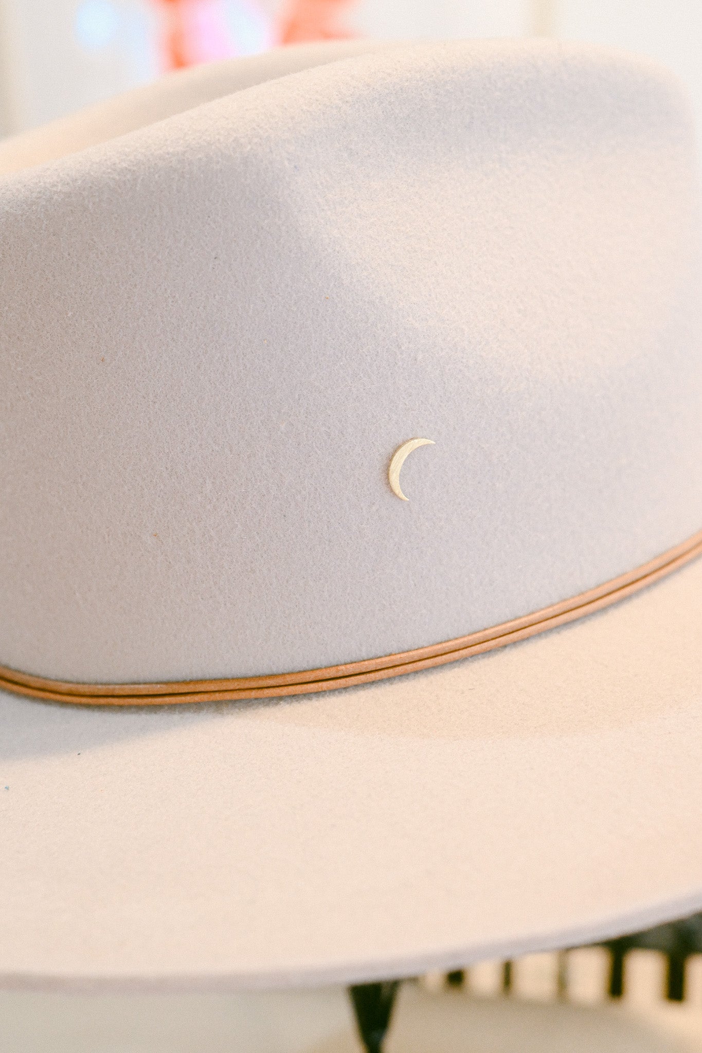 Crescent Moon Hat Charm
