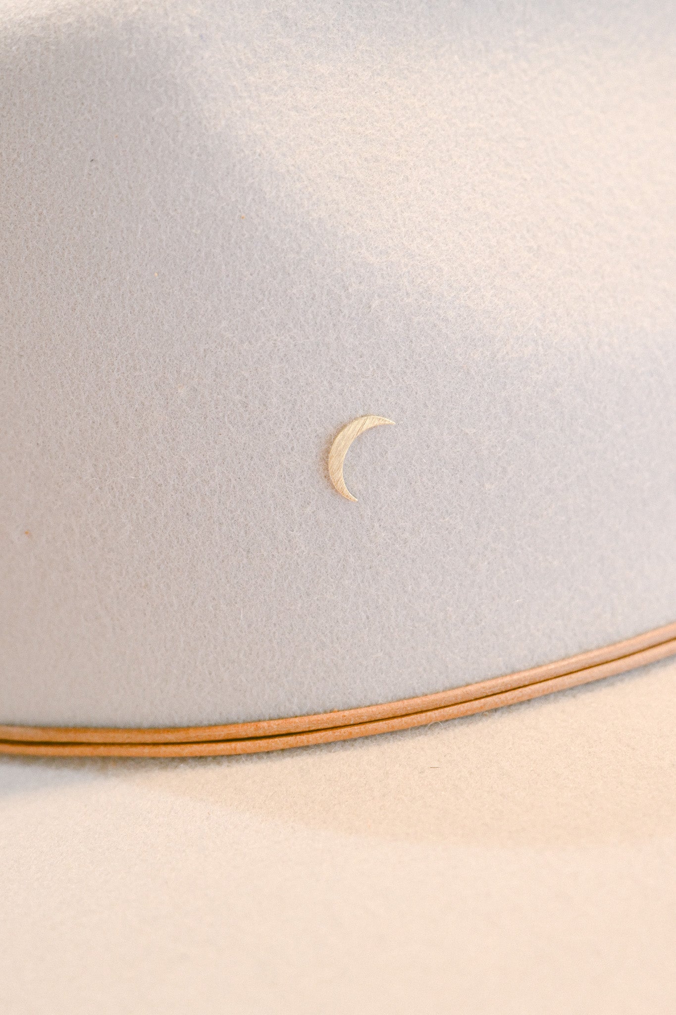Crescent Moon Hat Charm