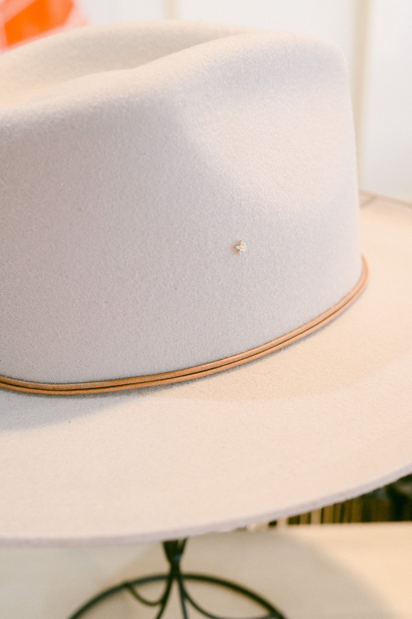 Tiny Crystal Columbine Hat Charm