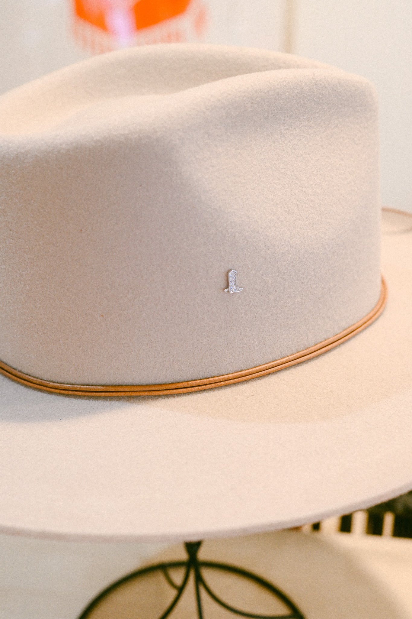 Crystal Cowboy Boot Hat Charm