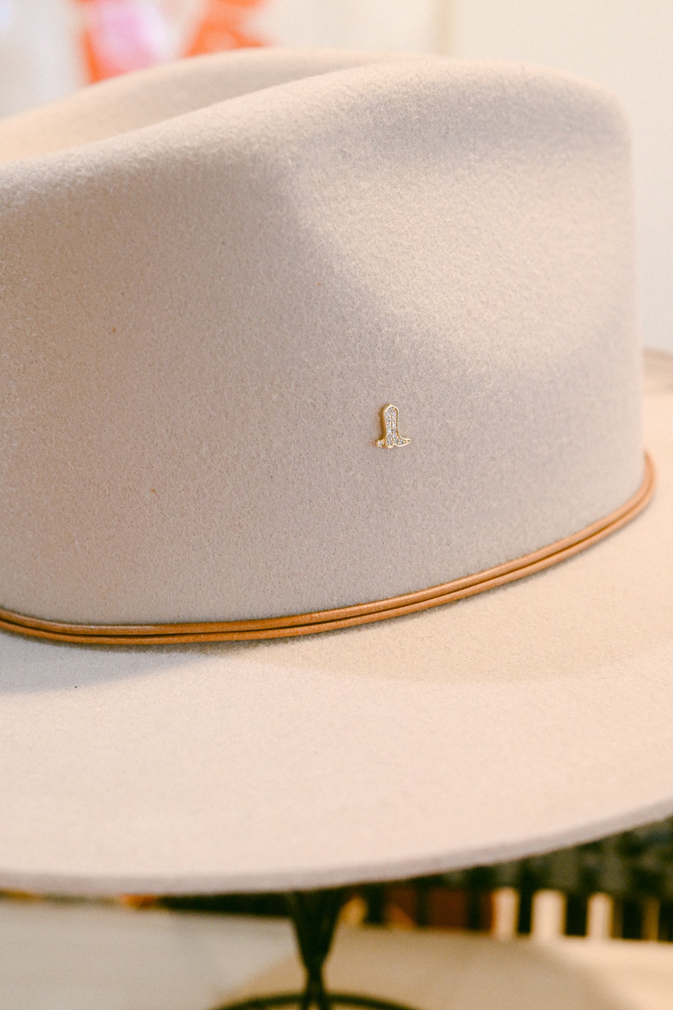 Crystal Cowboy Boot Hat Charm