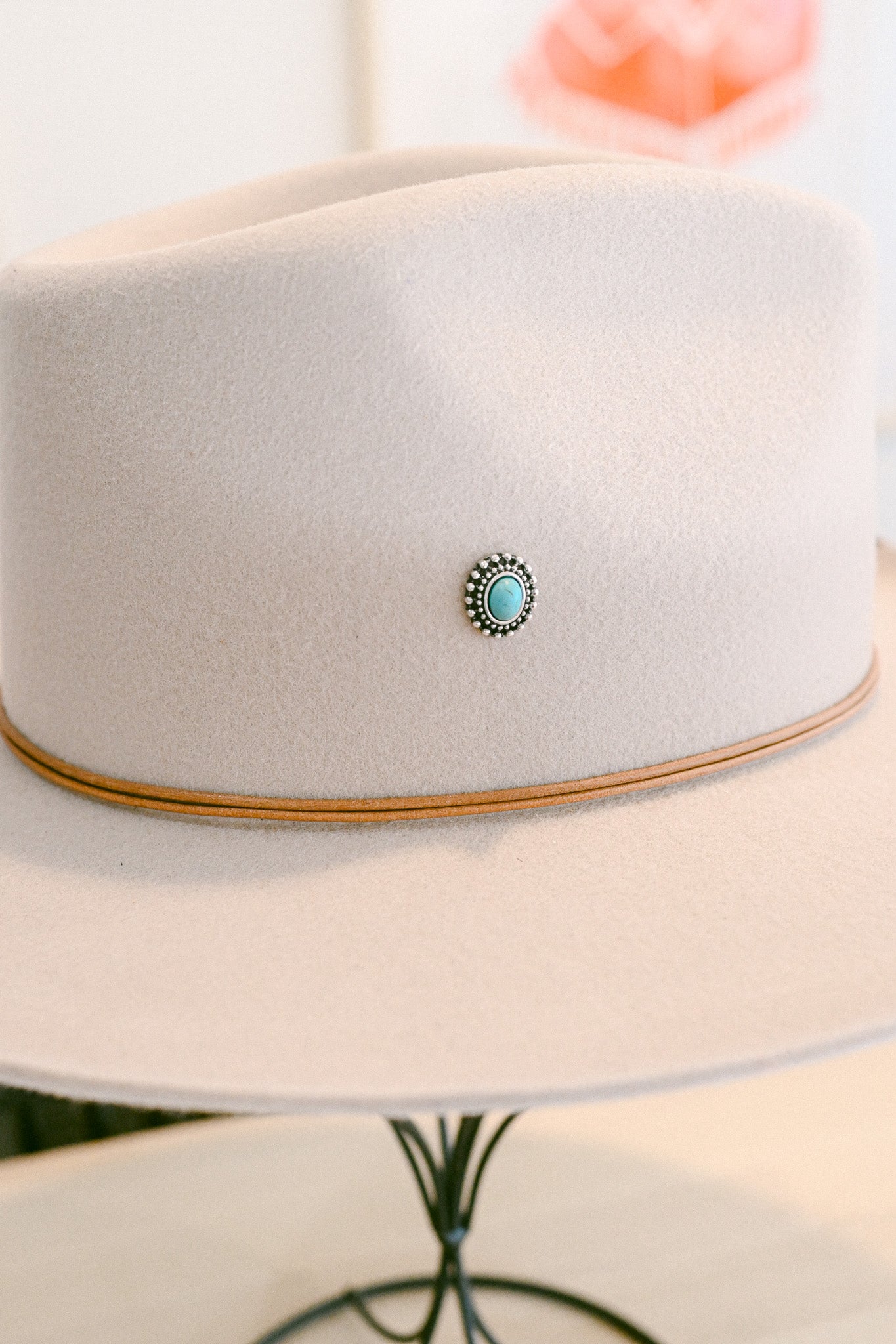 Turquoise Hat Charm