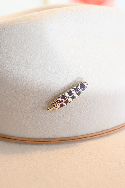 Enamel Feather Hat Pin