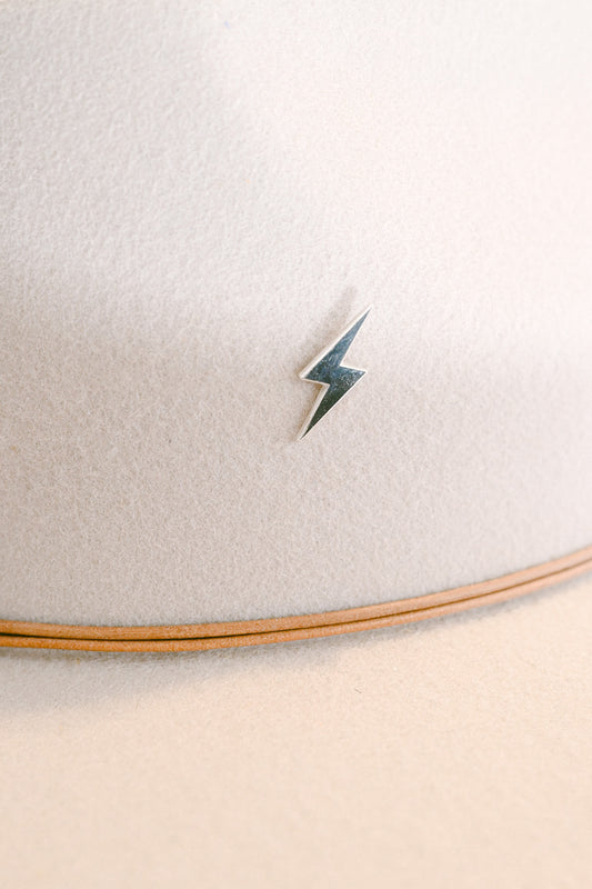 Mirrored Lightning Bolt Pin