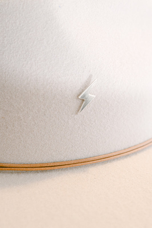 Mirrored Lightning Bolt Pin