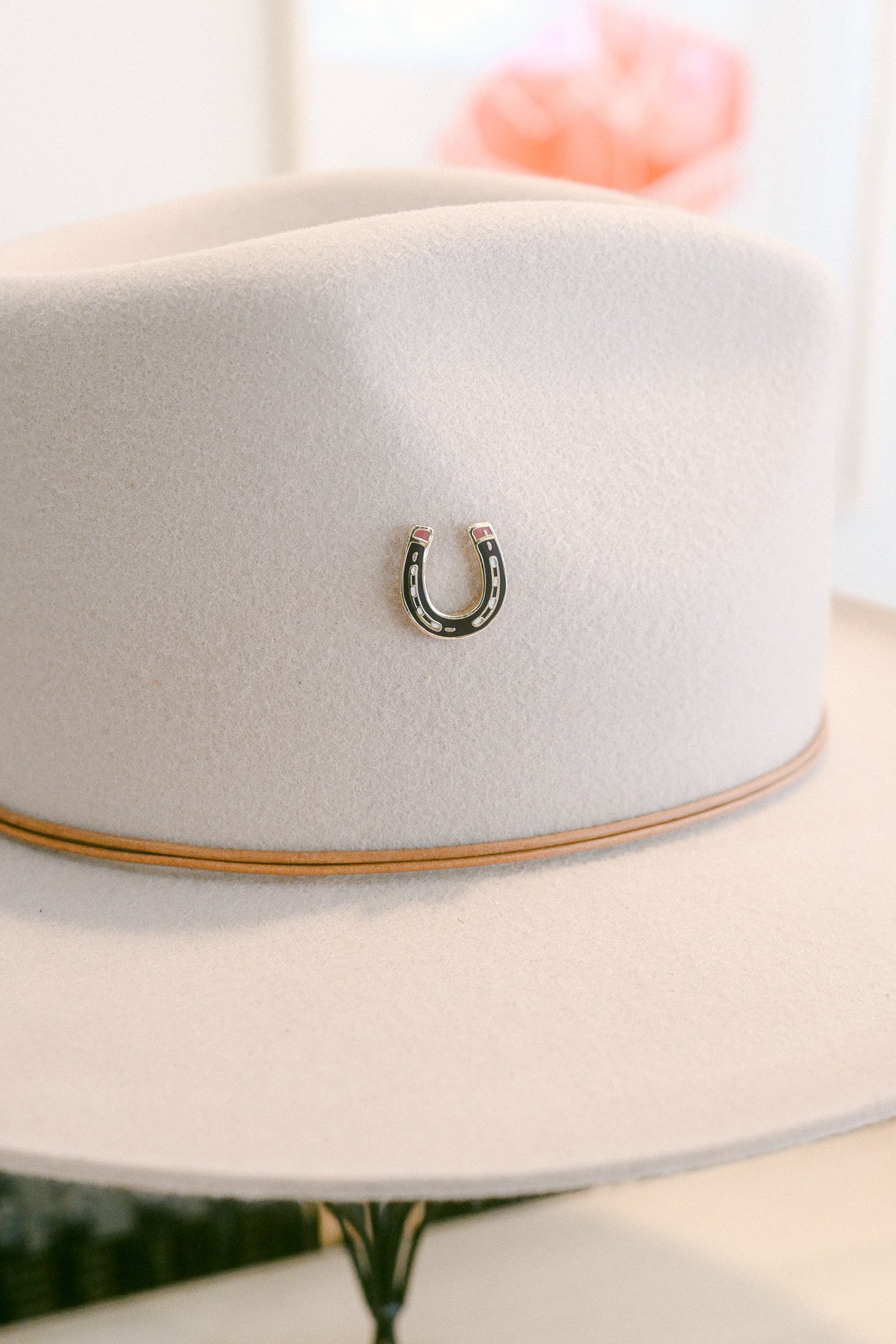 Enamel Horse Shoe Pin
