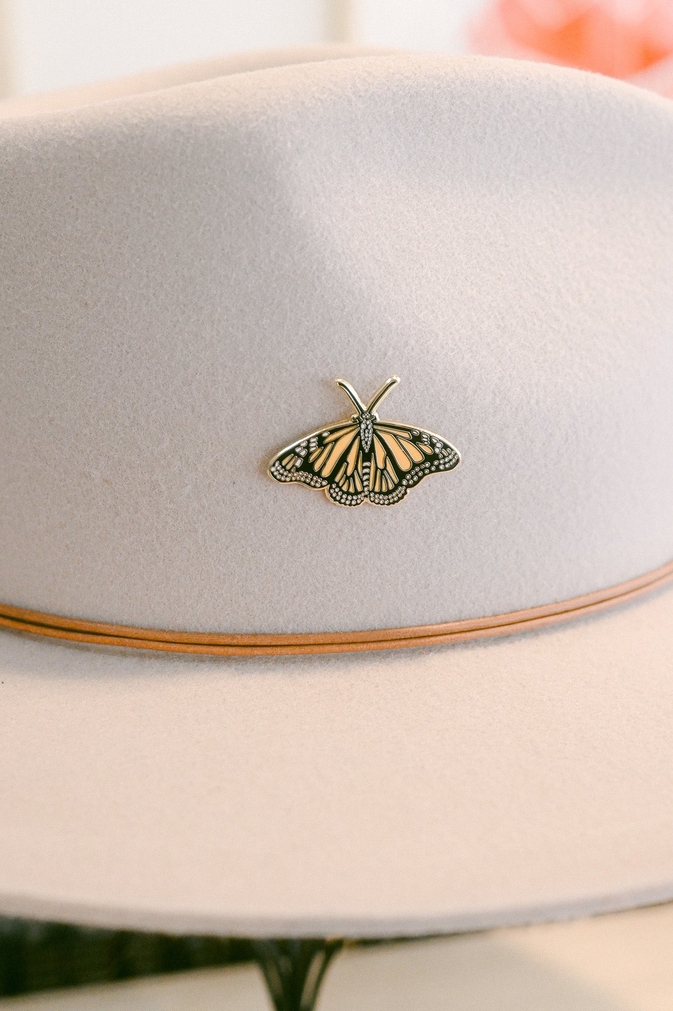 Enamel Monarch Butterfly Pin