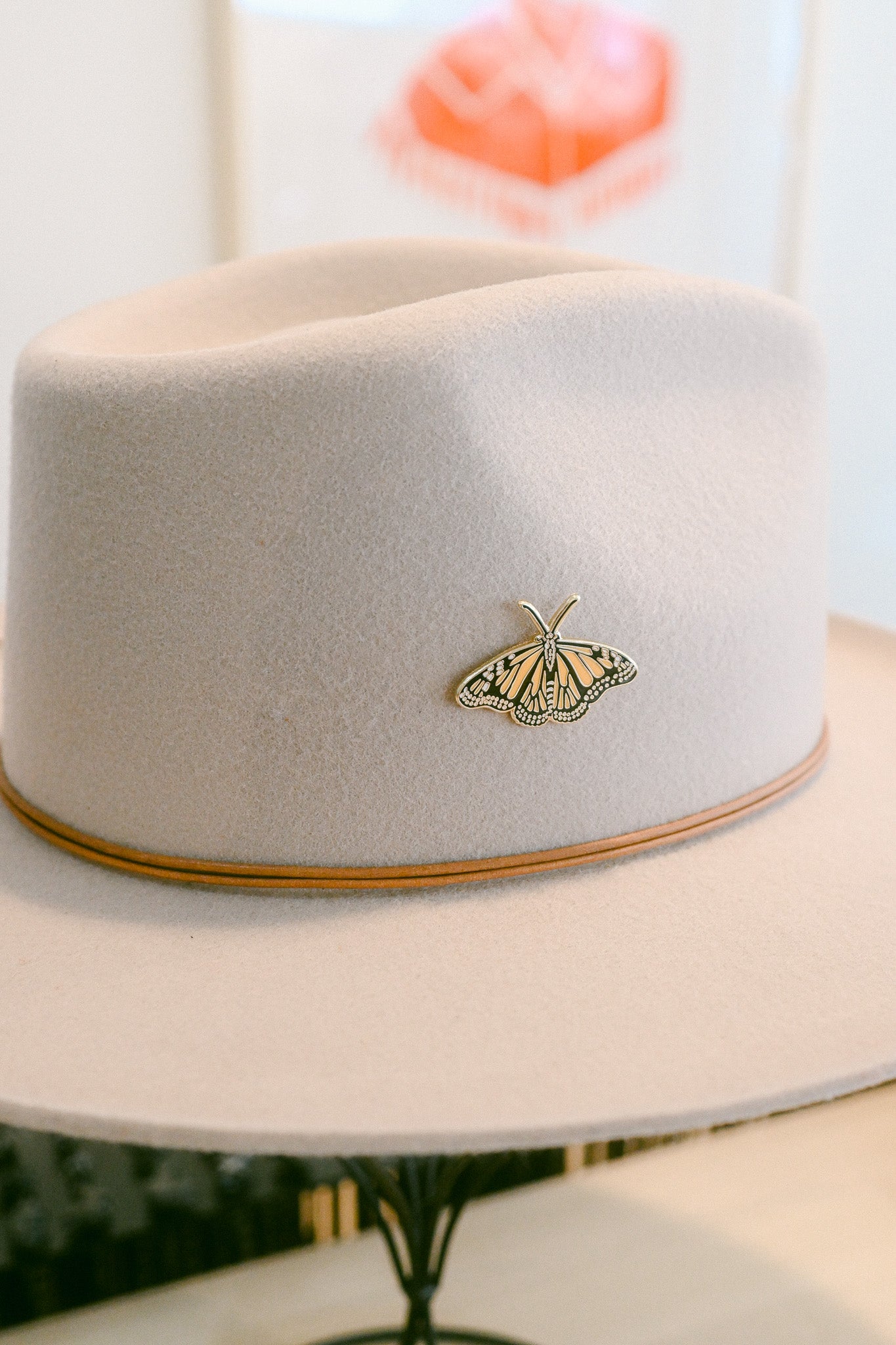 Enamel Monarch Butterfly Pin