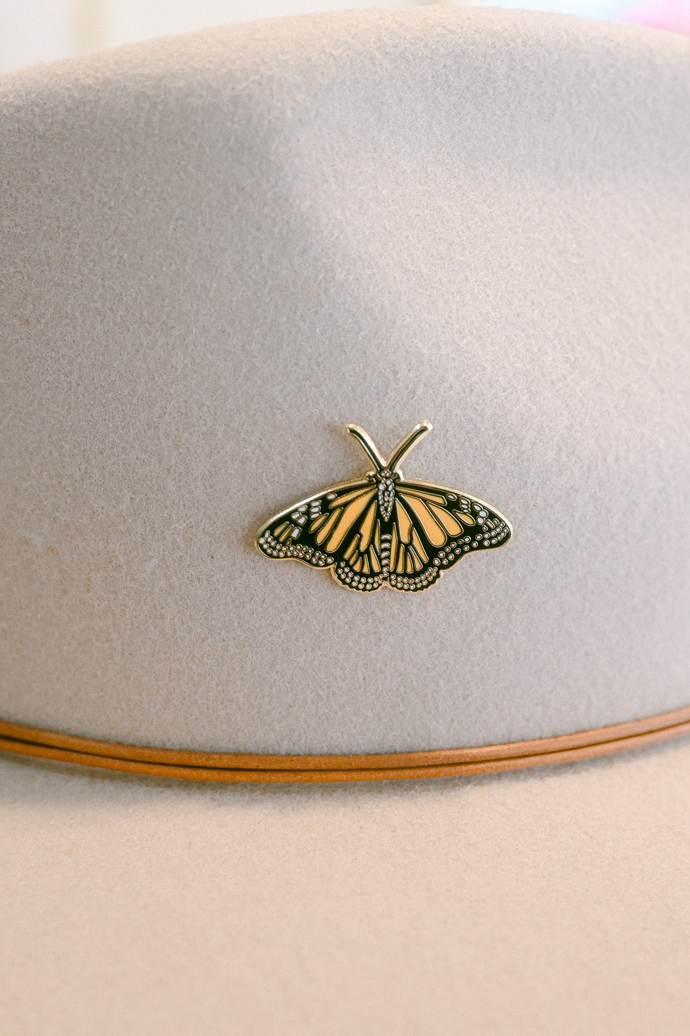 Enamel Monarch Butterfly Pin
