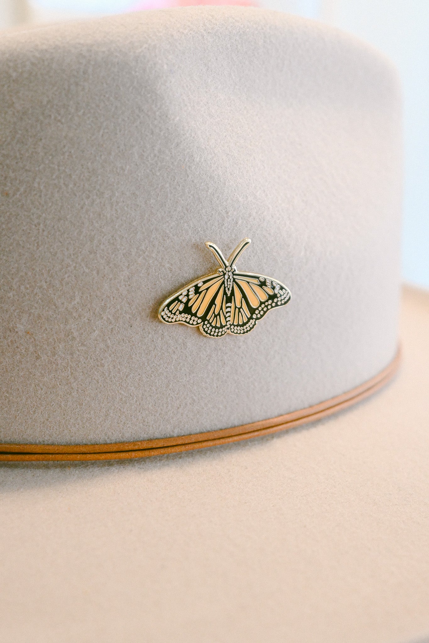 Enamel Monarch Butterfly Pin