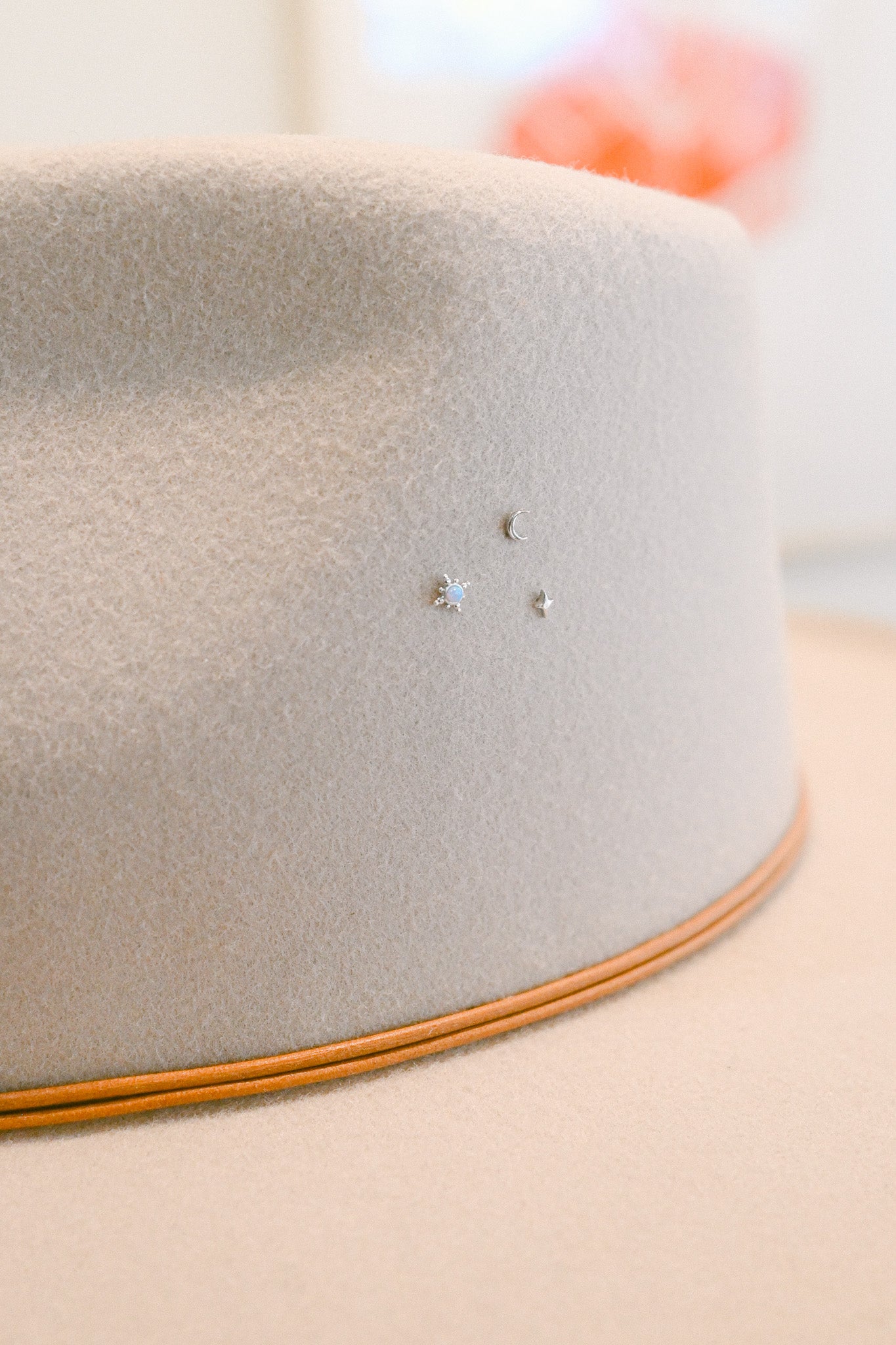 Tiny Moon and Stars Hat Charms - Set of 3