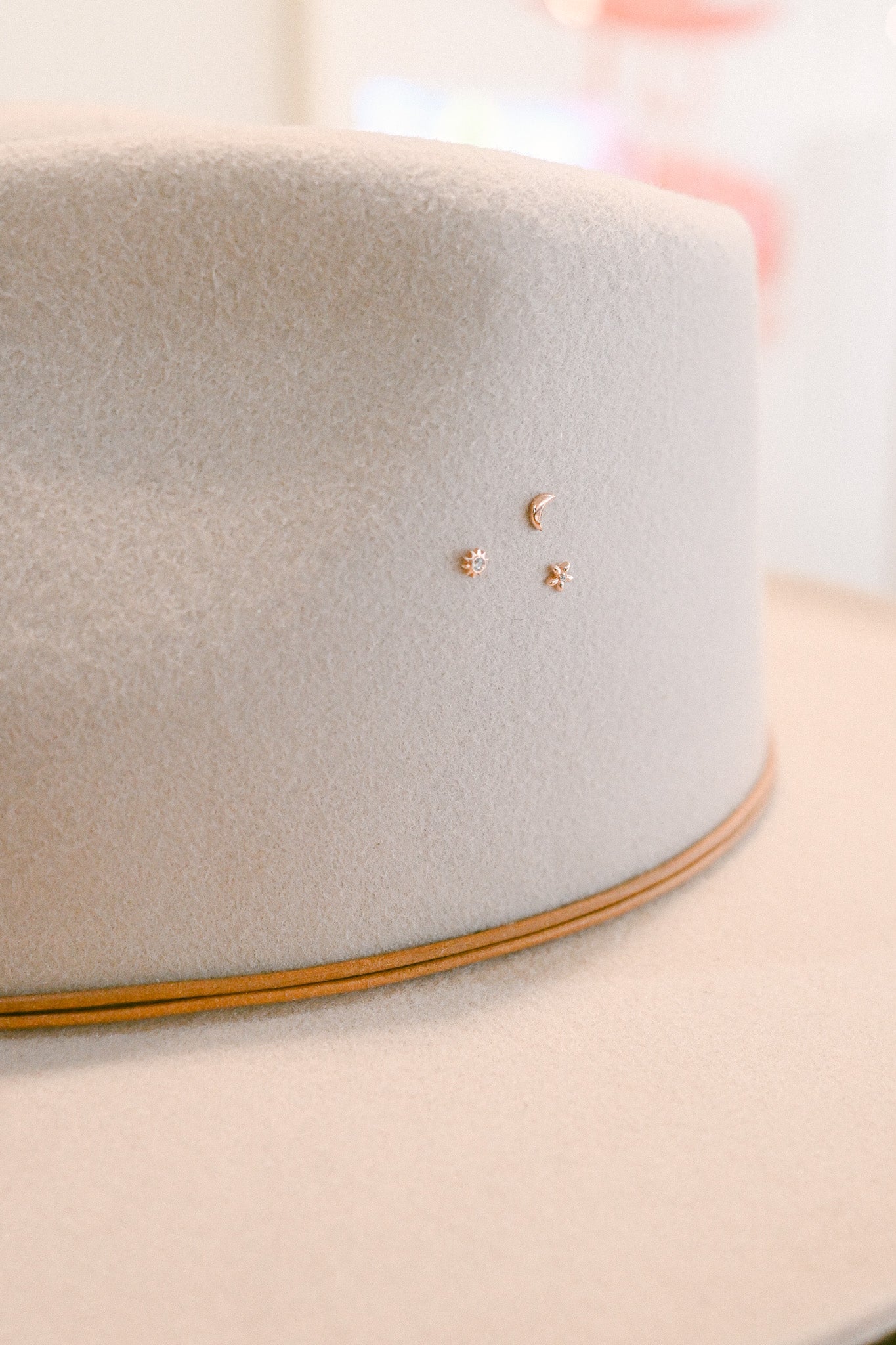 Tiny Moon and Stars Hat Charms - Set of 3