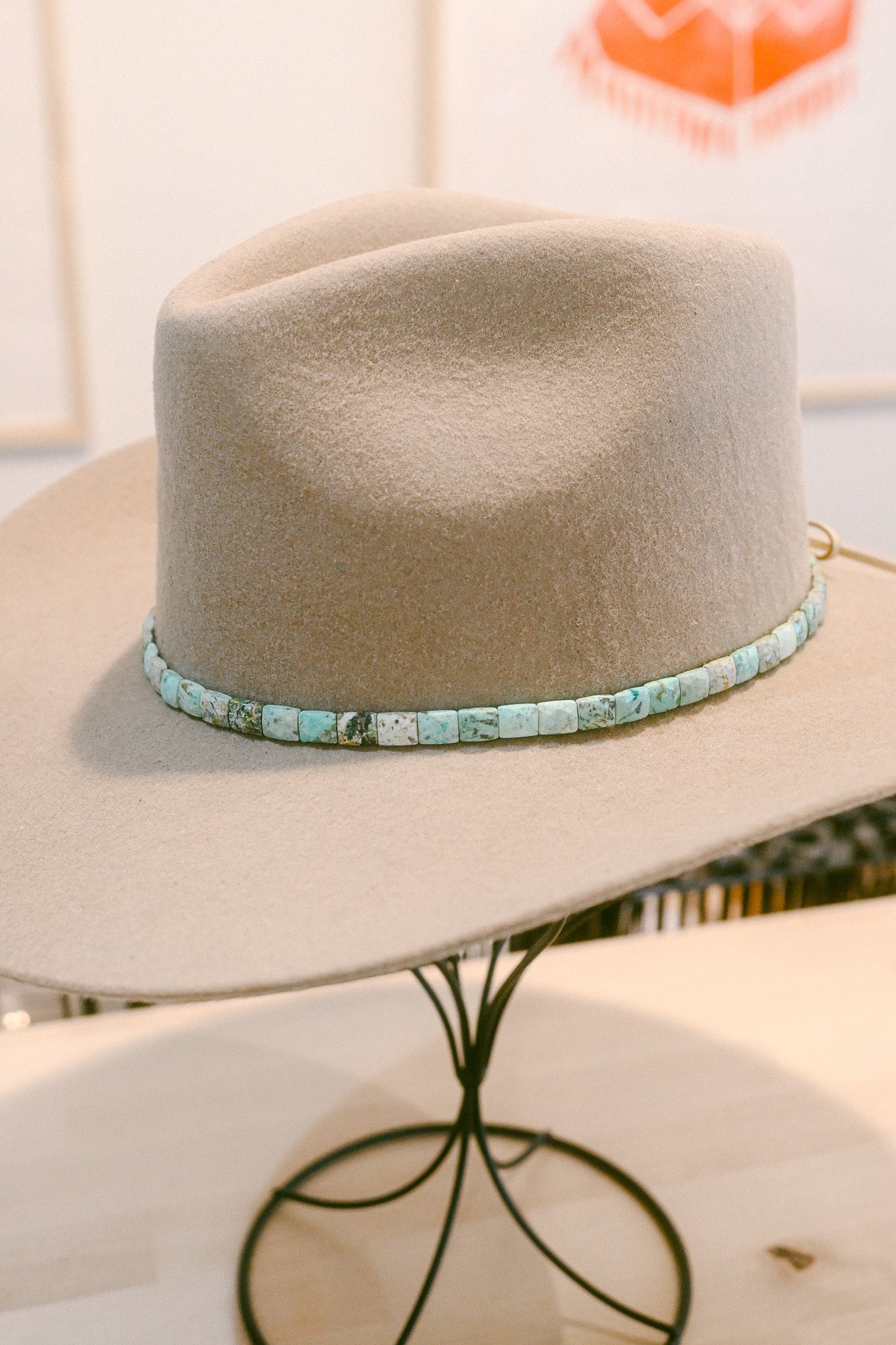 Turquoise Gemstone Hat Band