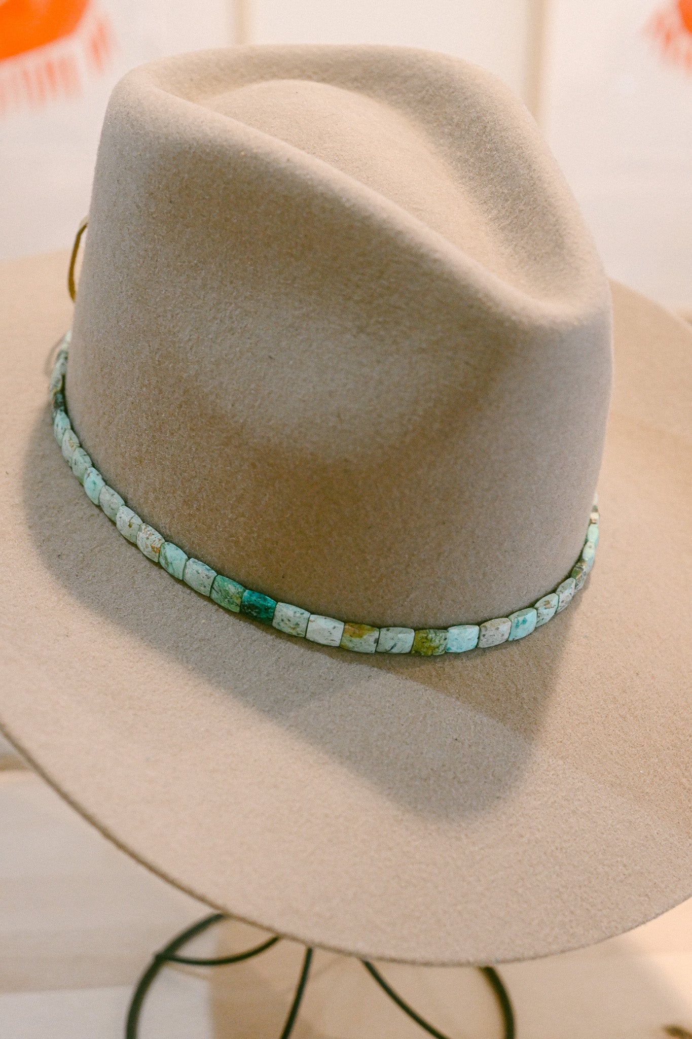 Turquoise Gemstone Hat Band