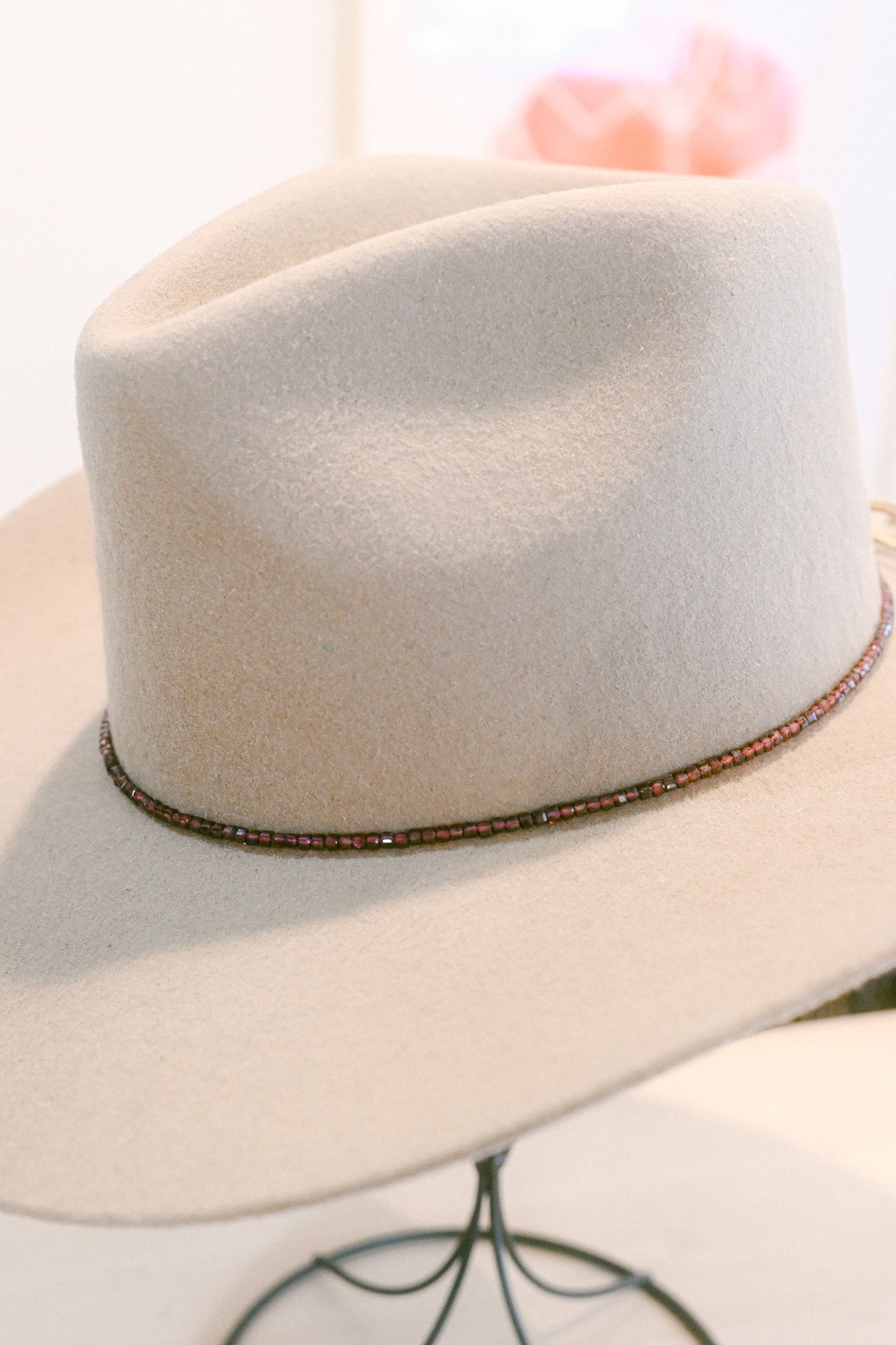 Rhodolite Garnet Gemstone Hat Band