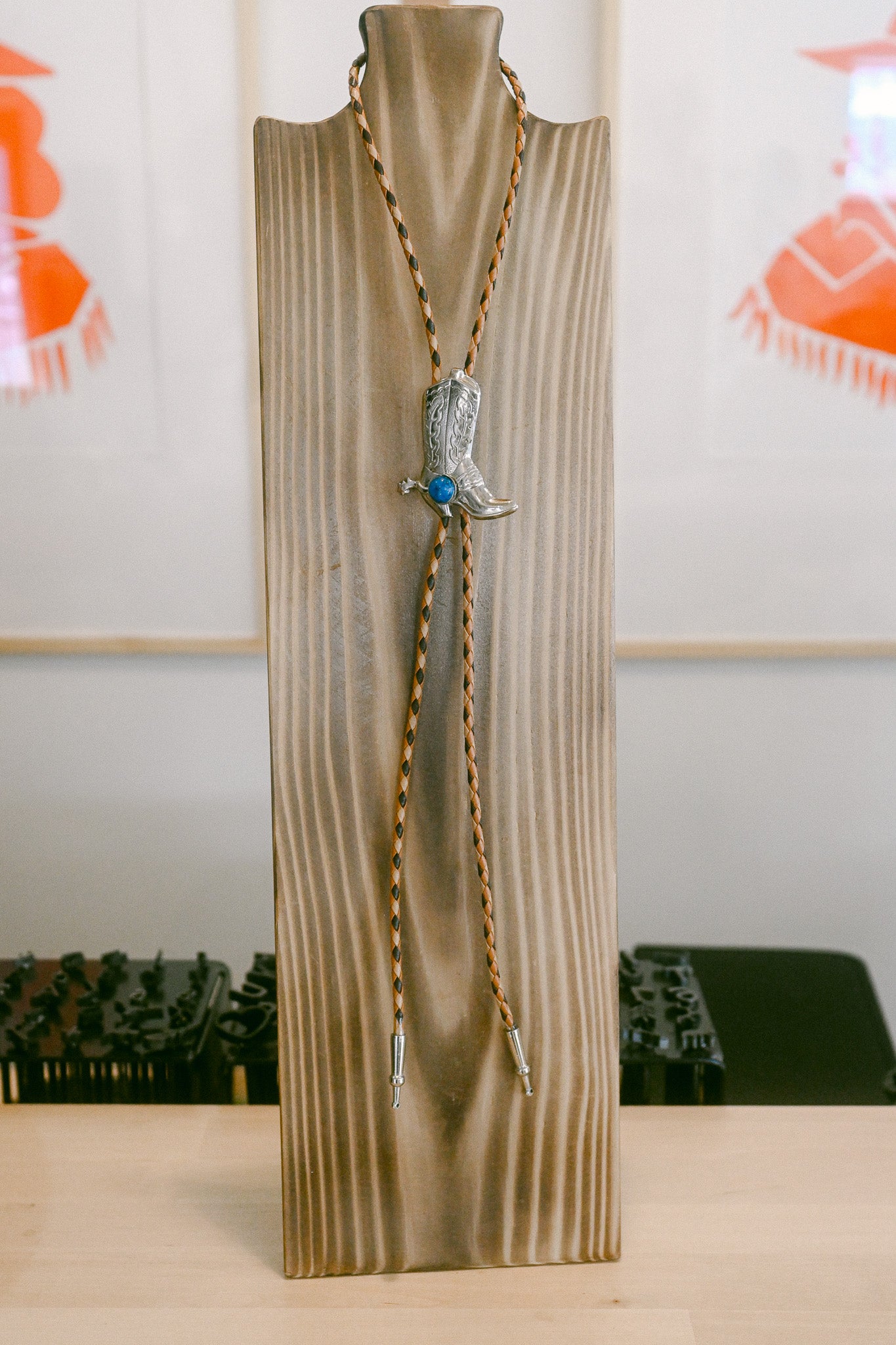 Vintage Cowboy Boot Bolo