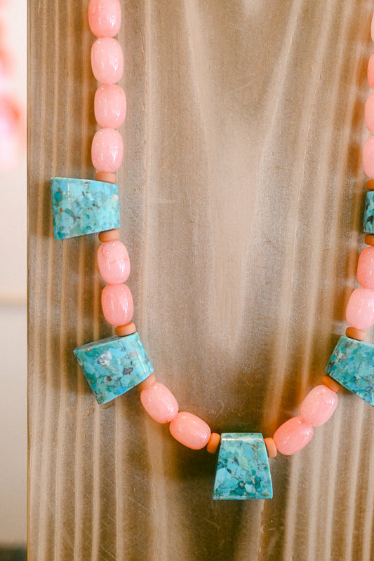 Turquoise Trapezoids Necklace