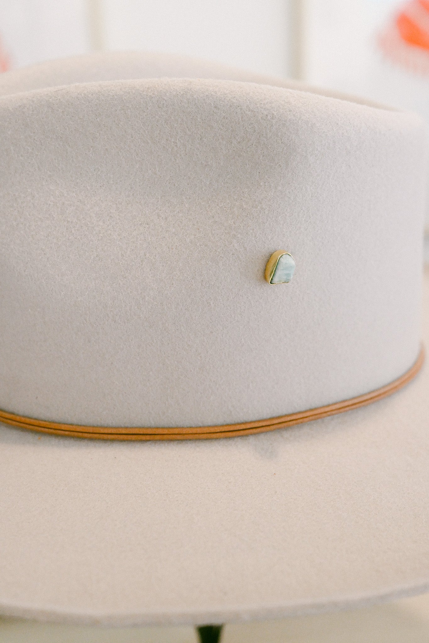 Amazonite Gemstone Hat Charm