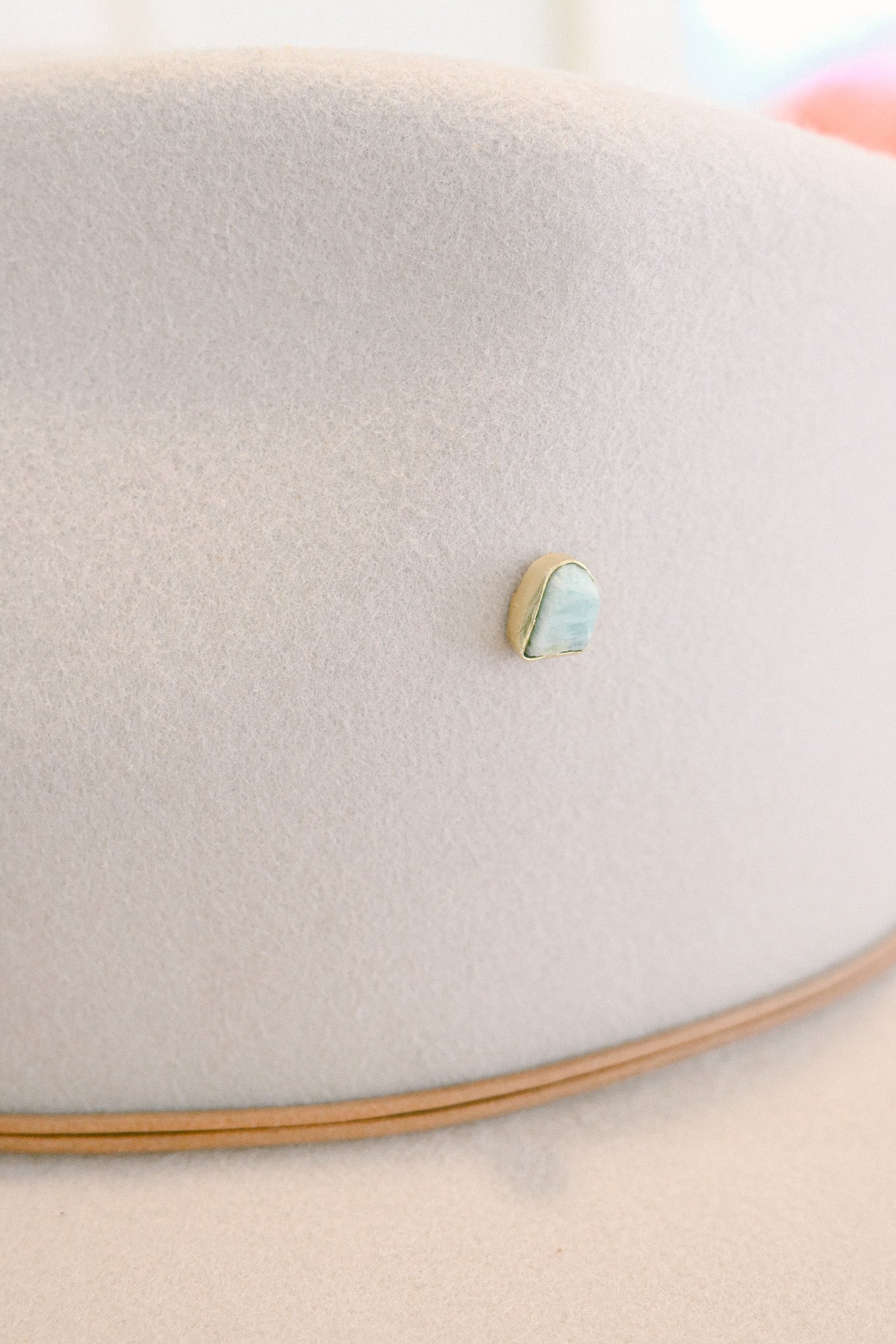 Amazonite Gemstone Hat Charm