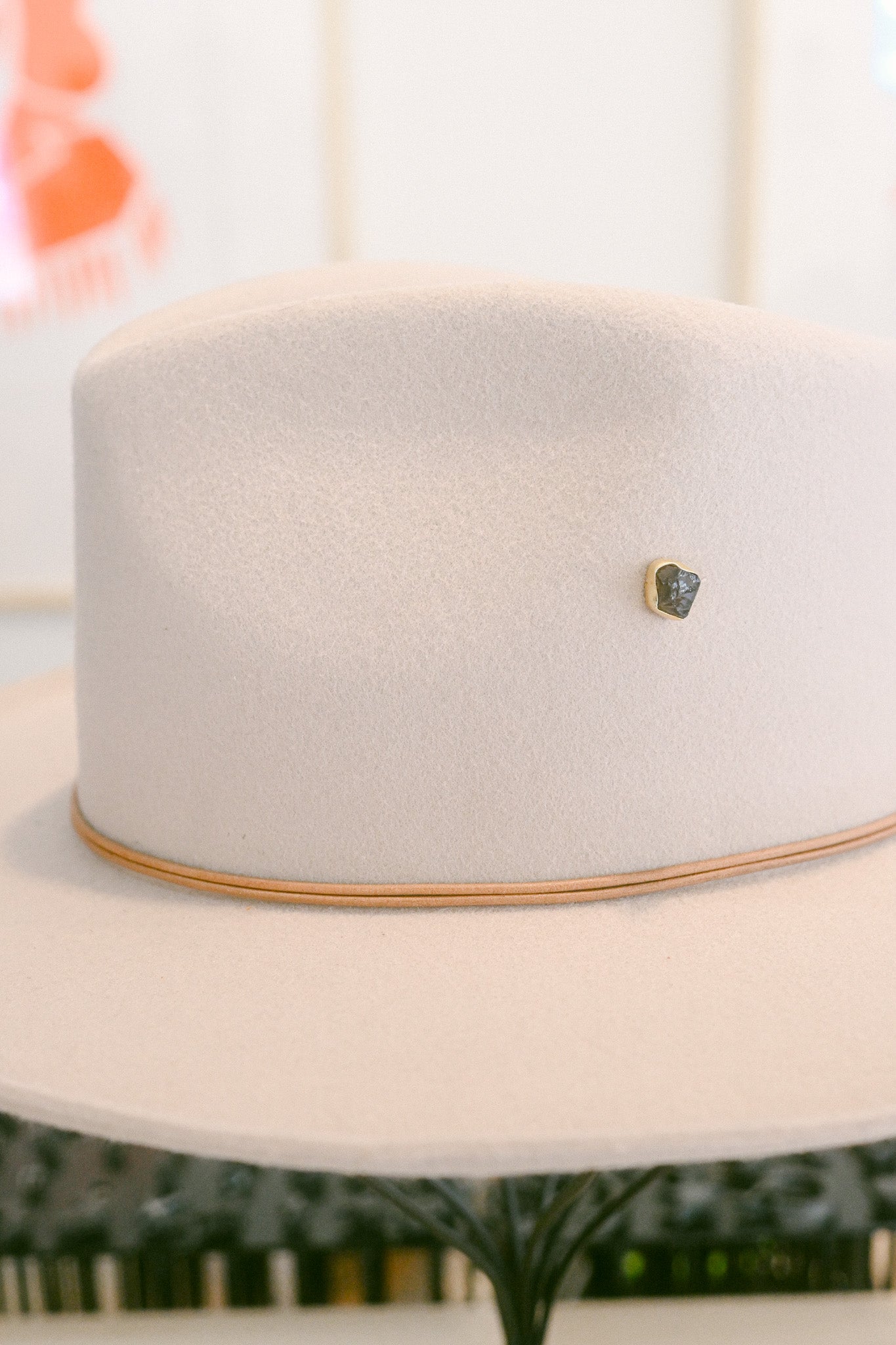 Smoky Quartz Gemstone Hat Charm