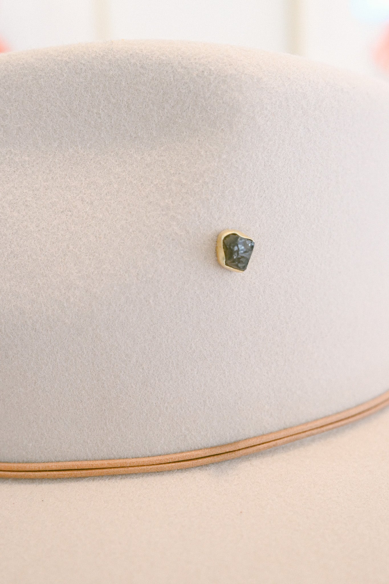 Smoky Quartz Gemstone Hat Charm