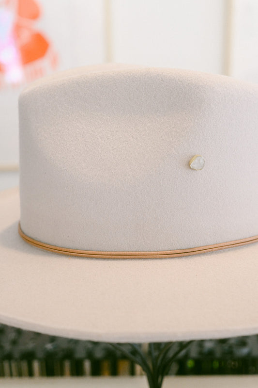 Quartz Gemstone Hat Charm