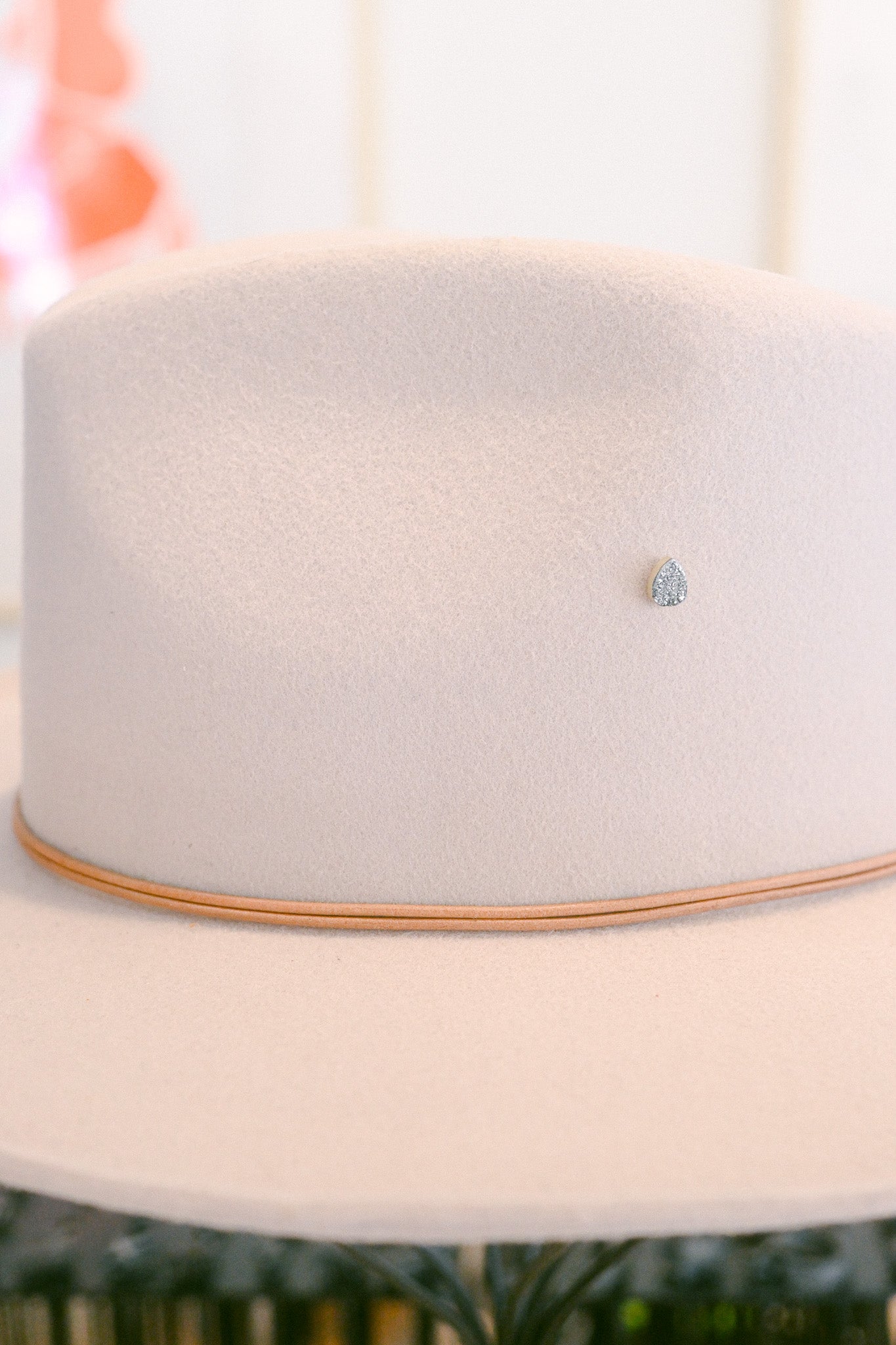 Druzy Teardrop Hat Charm