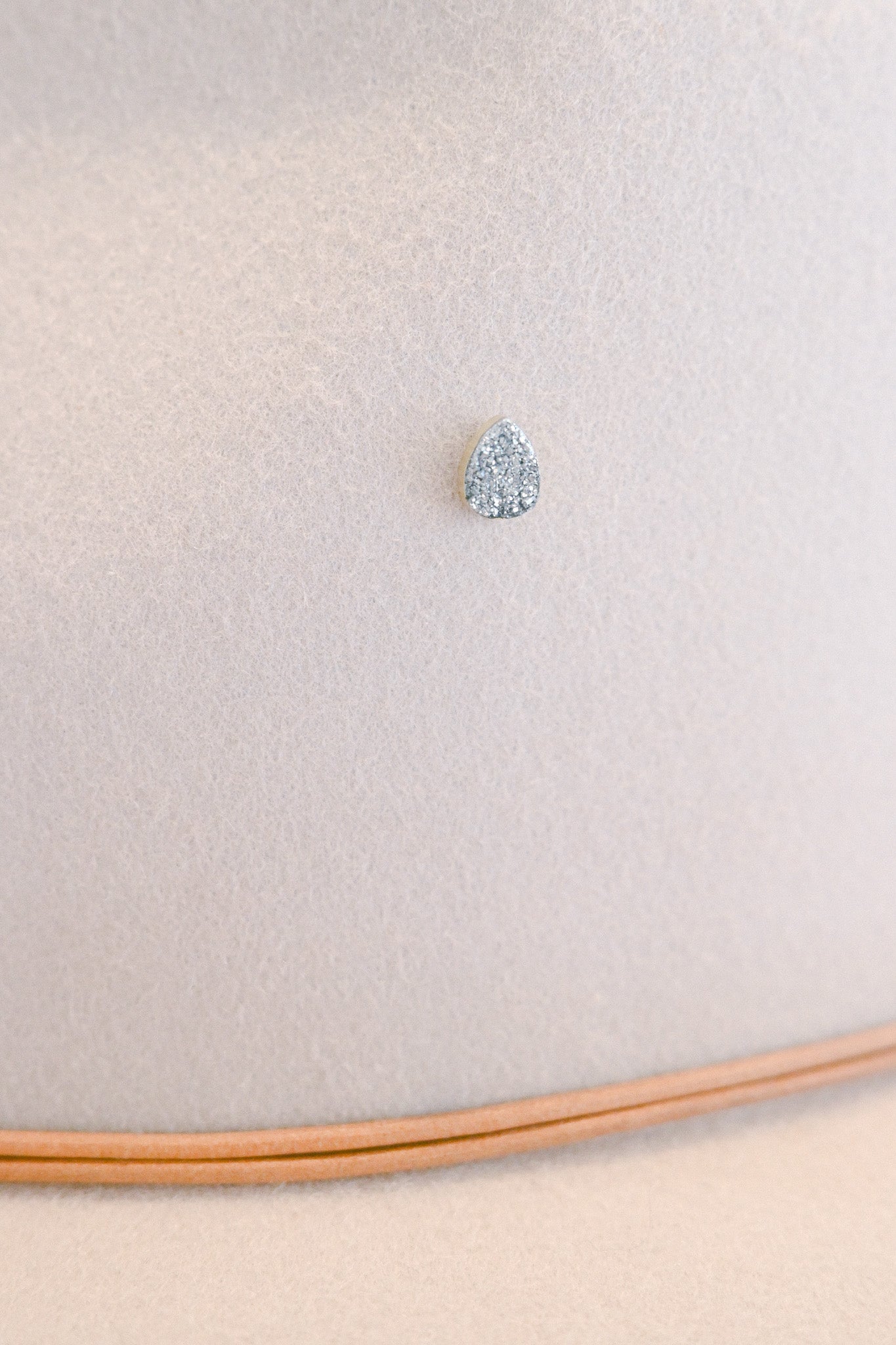 Druzy Teardrop Hat Charm