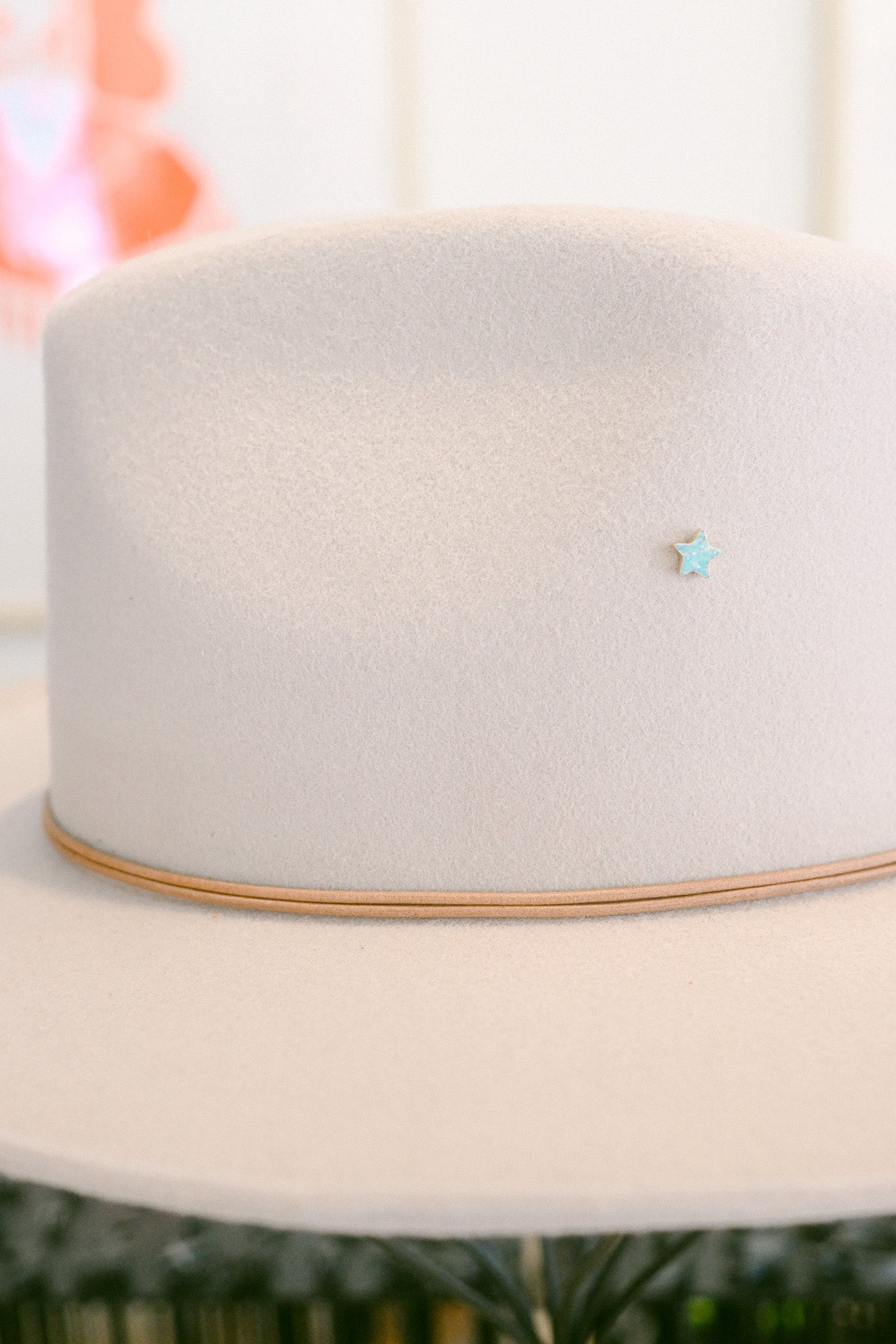 Opal Star Hat Charm