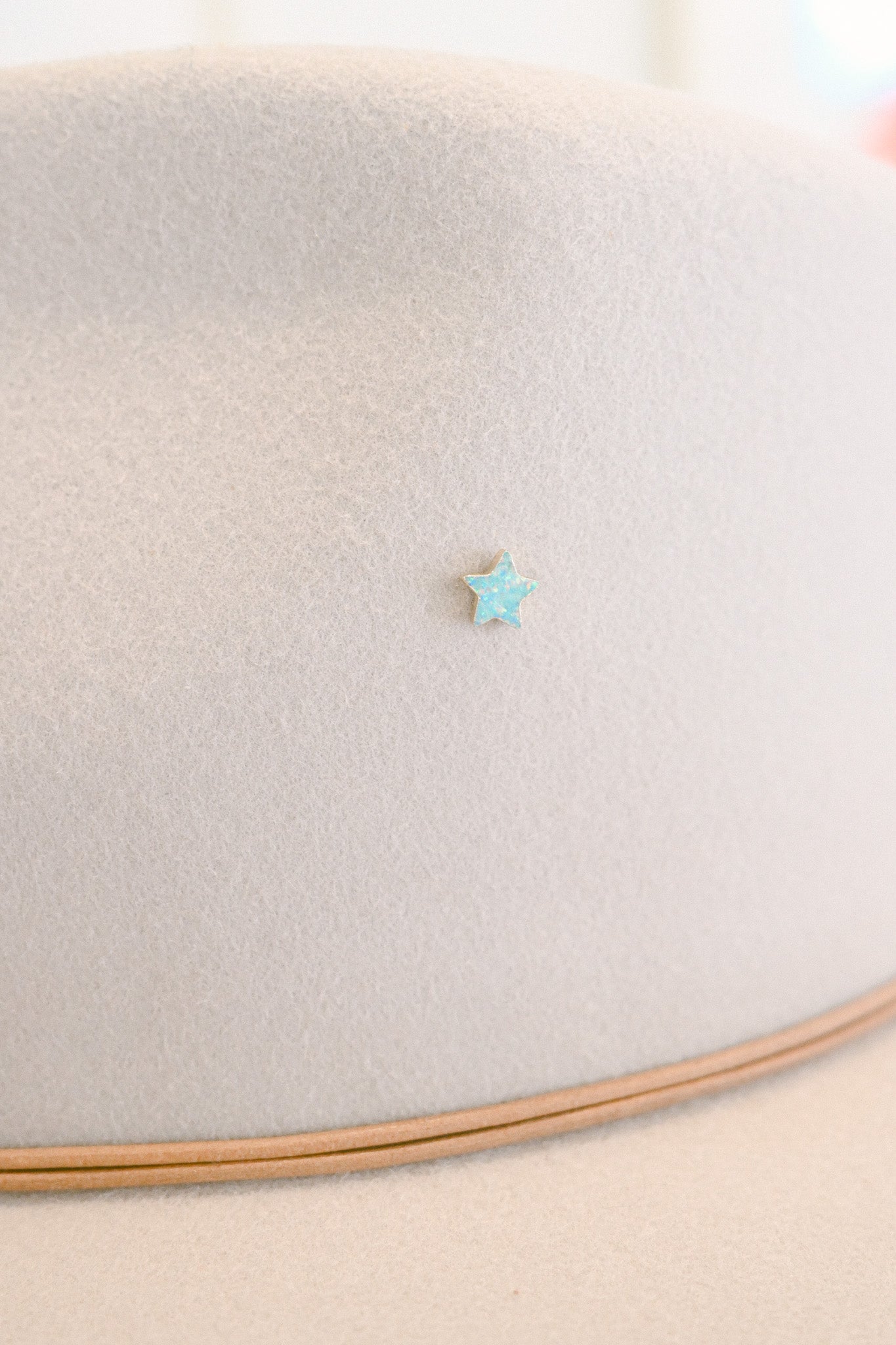 Opal Star Hat Charm