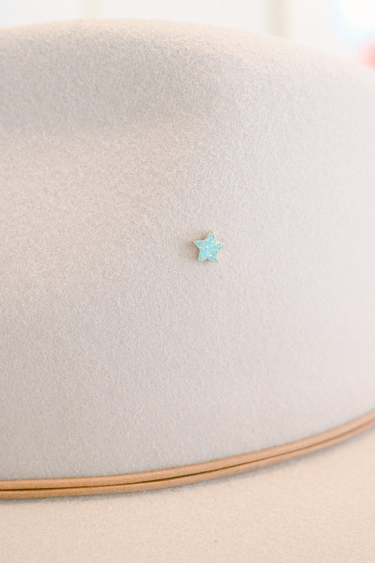 Opal Star Hat Charm