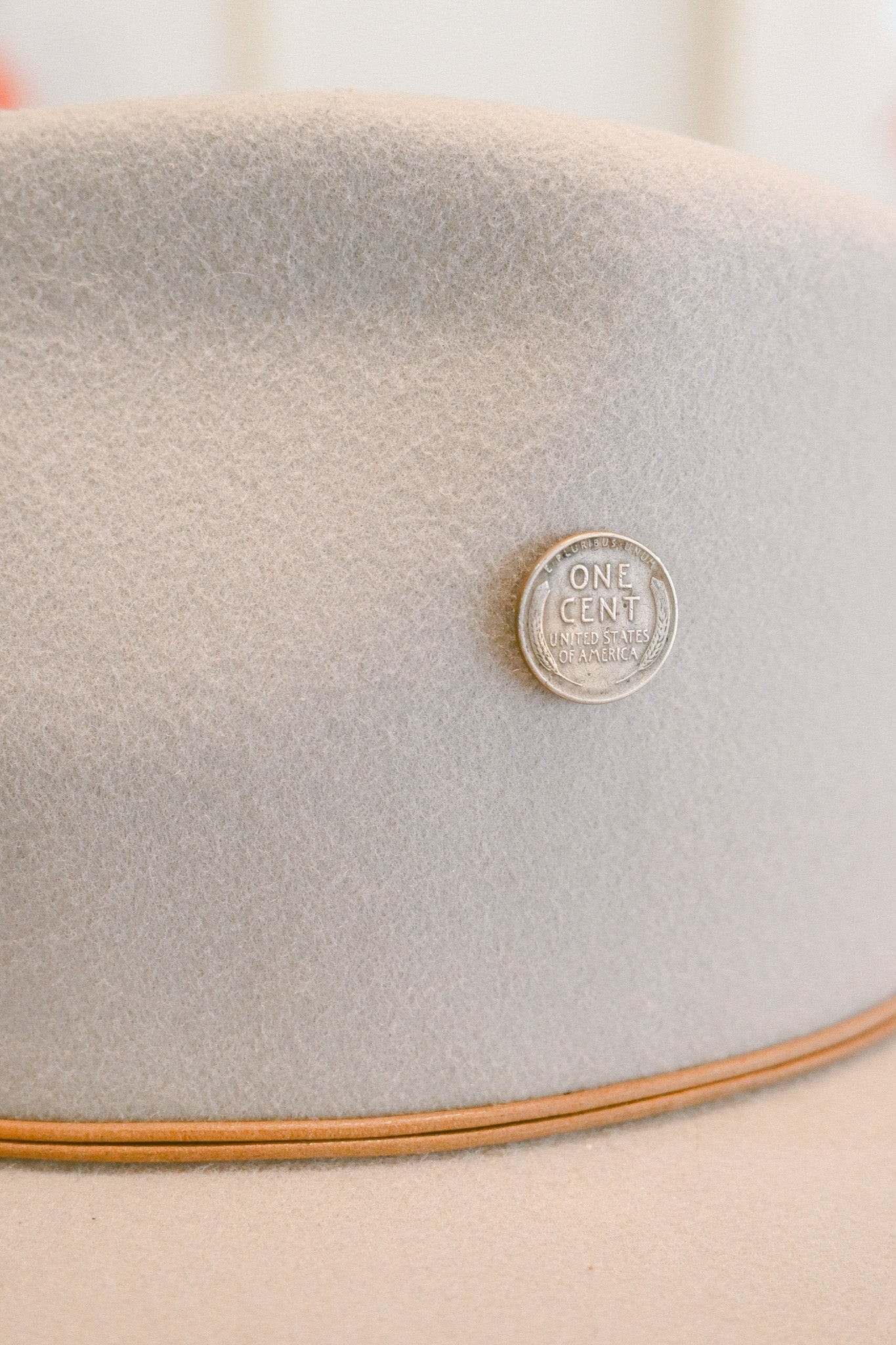 Antique Lucky Penny Coin Pin