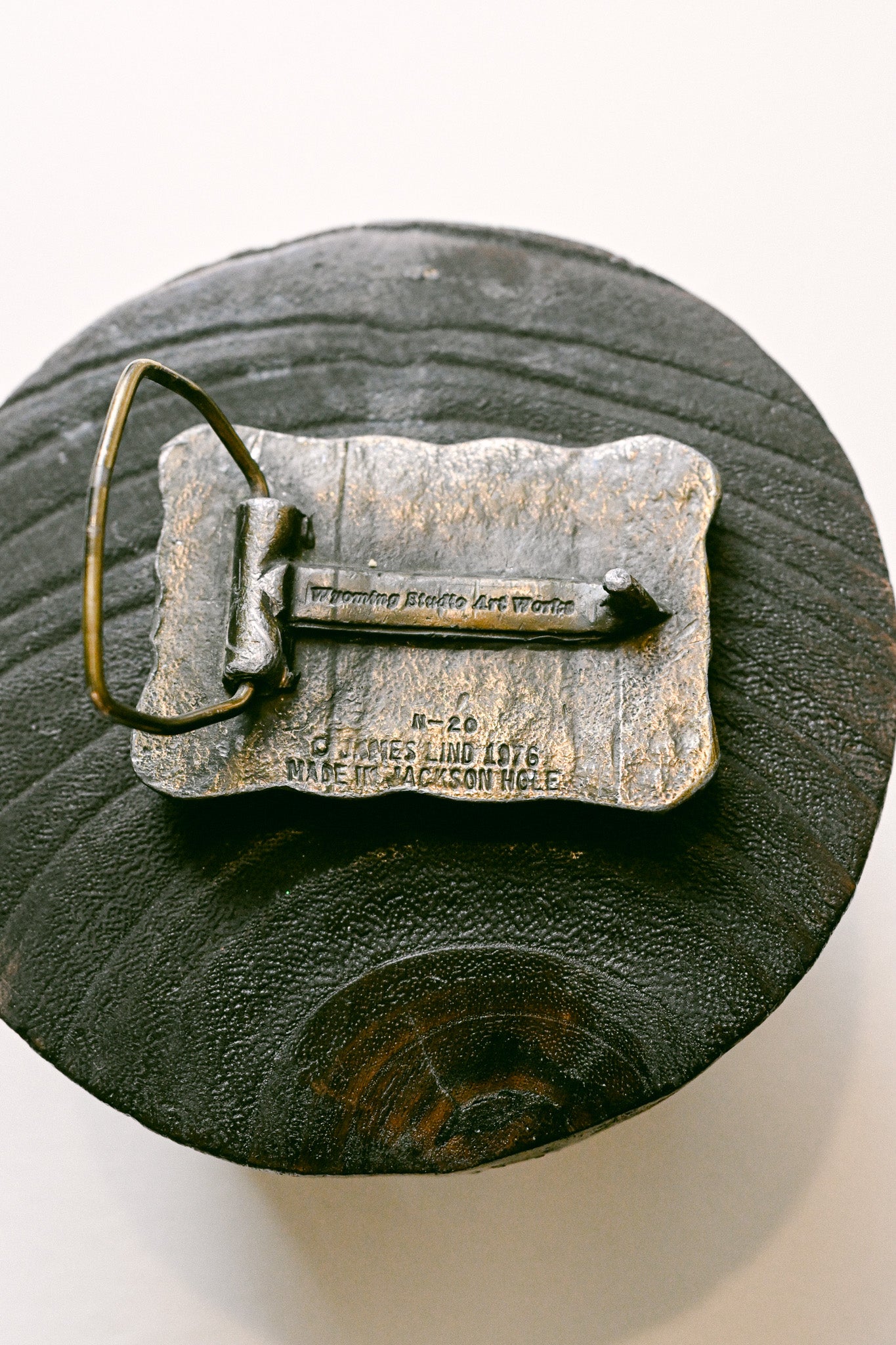 1976 James Lind Vintage Bighorn Sheep Belt Buckle