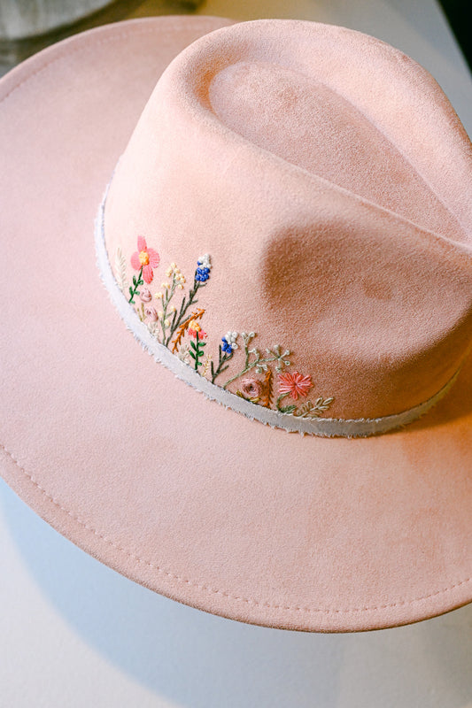 The Elizabeth - Hand-Embroidered Hat