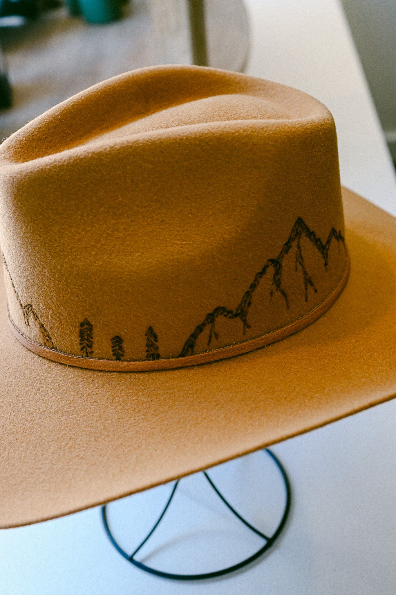 The Charlie - Hand-Burned Mountain Hat