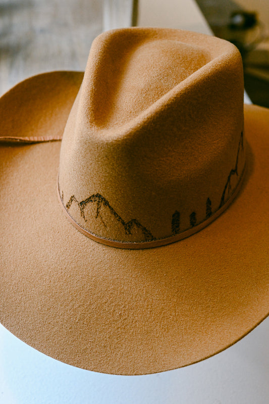 The Charlie - Hand-Burned Mountain Hat