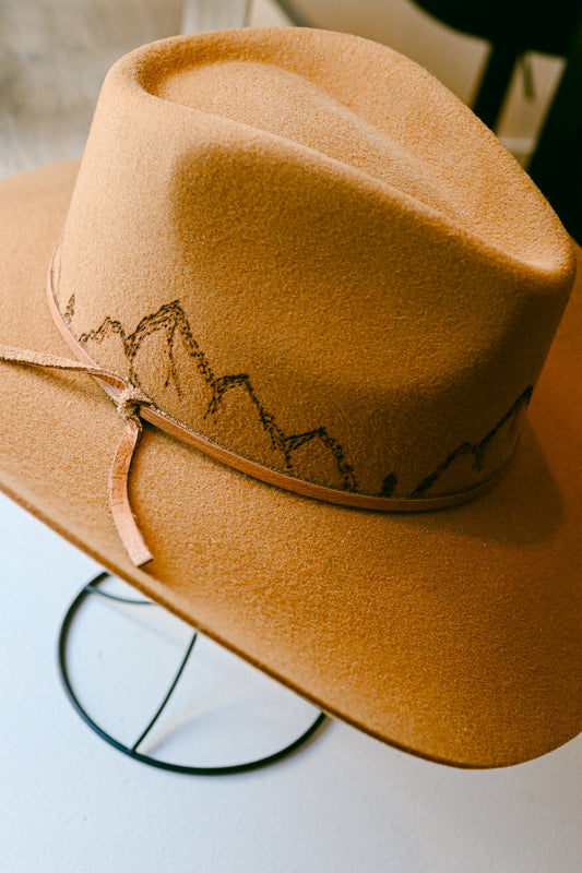 The Charlie - Hand-Burned Mountain Hat