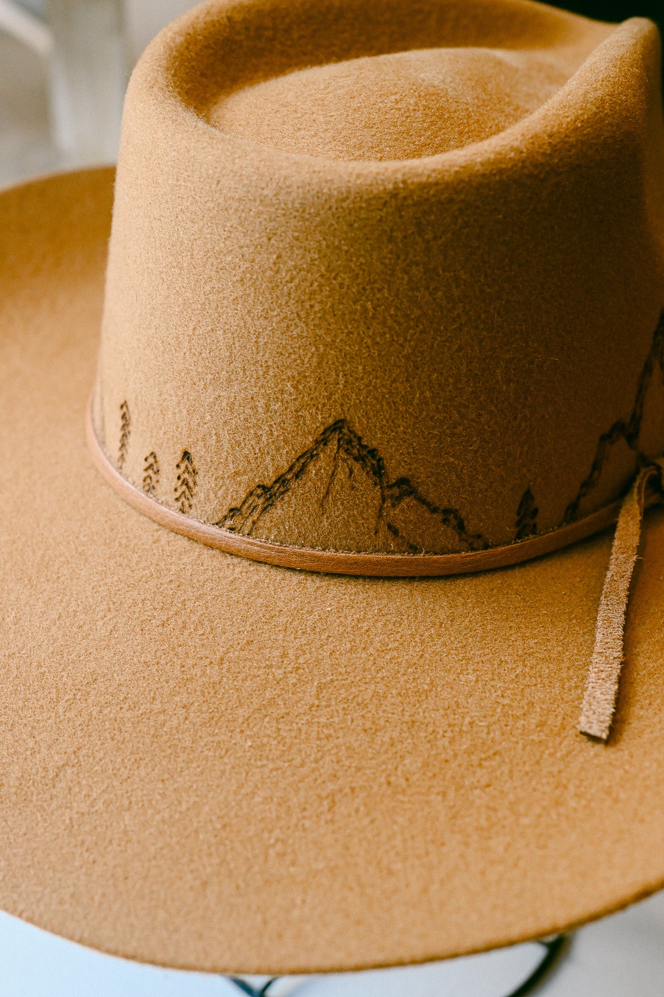 The Charlie - Hand-Burned Mountain Hat