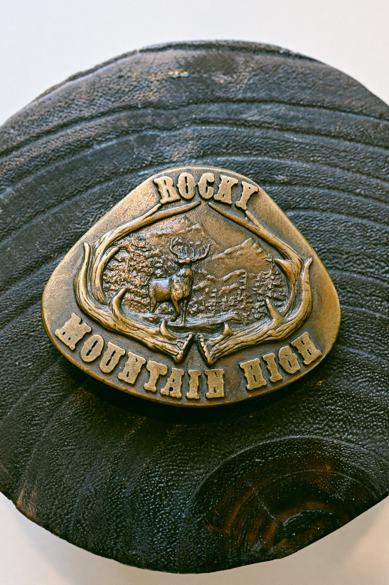 Vintage 1977 Rocky Mountain High Belt Buckle