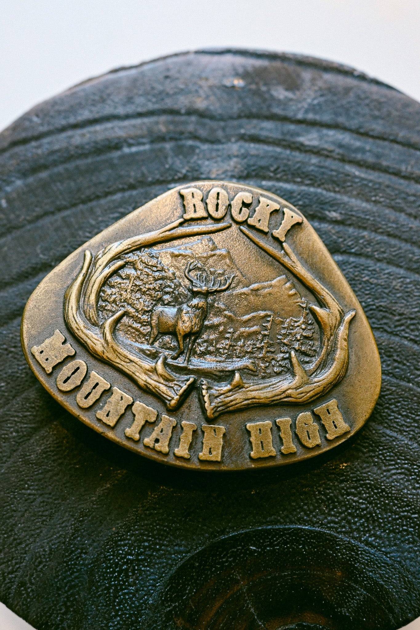 Vintage 1977 Rocky Mountain High Belt Buckle