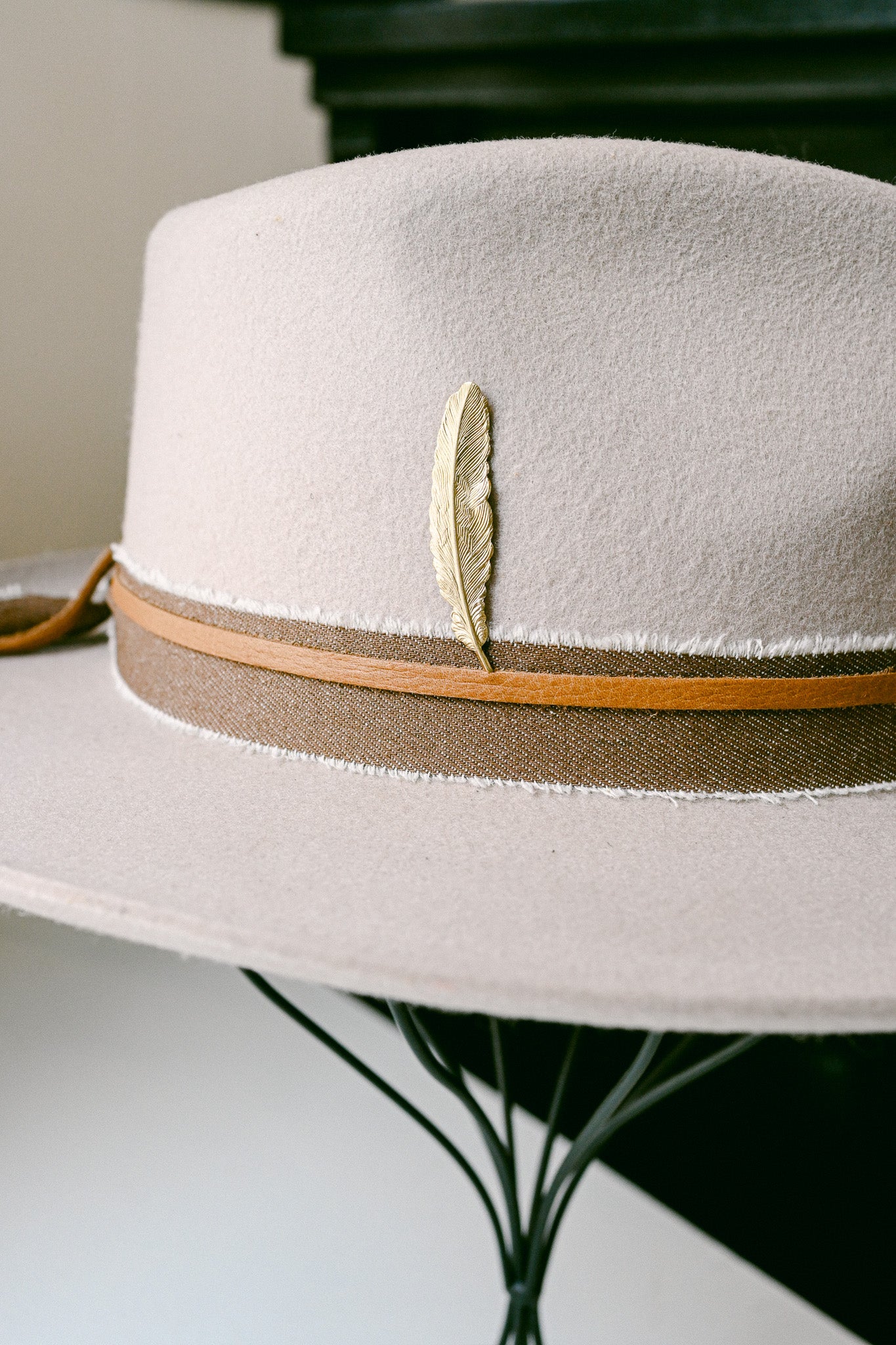 Golden Feather Pin