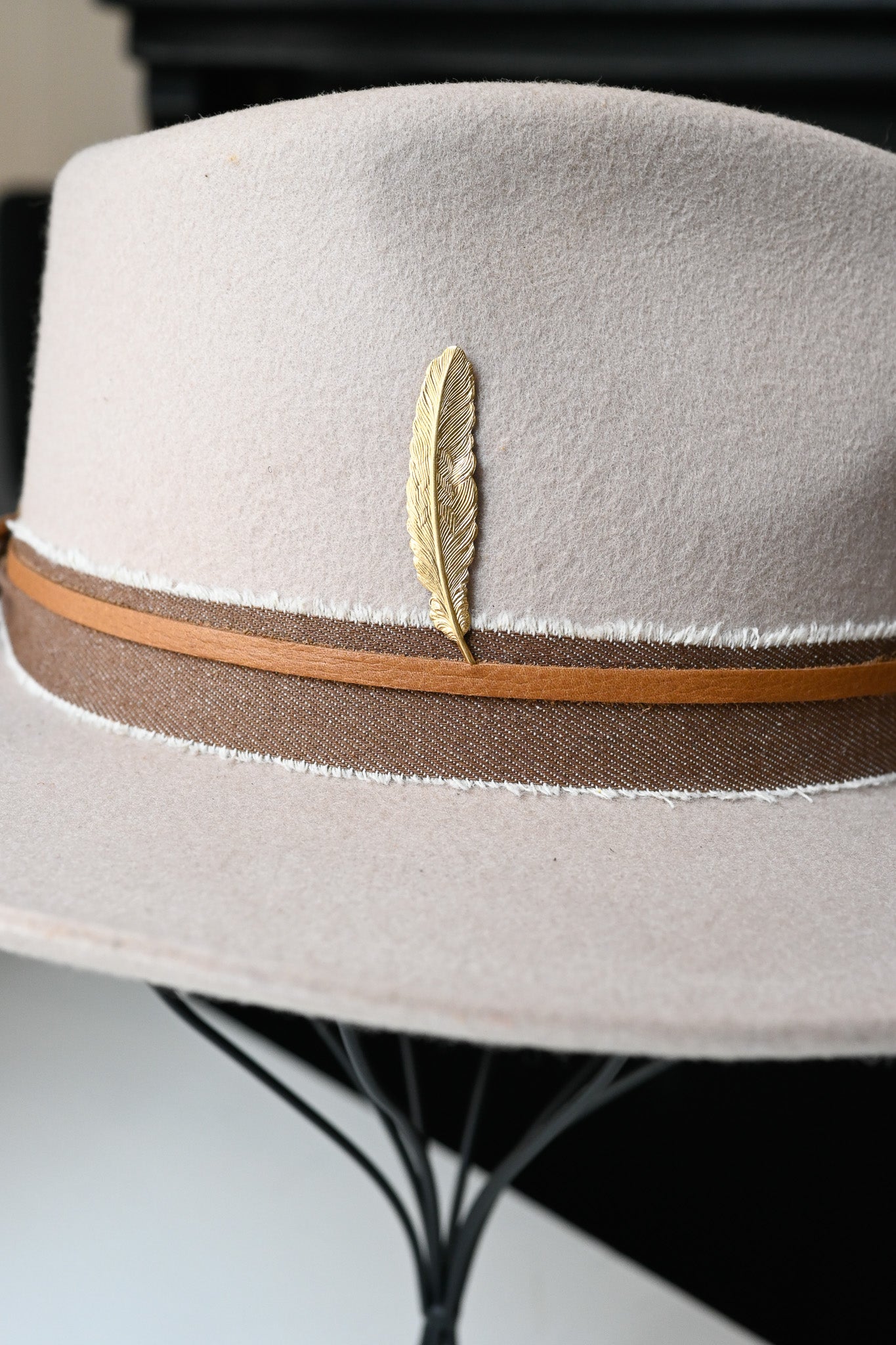 Golden Feather Pin