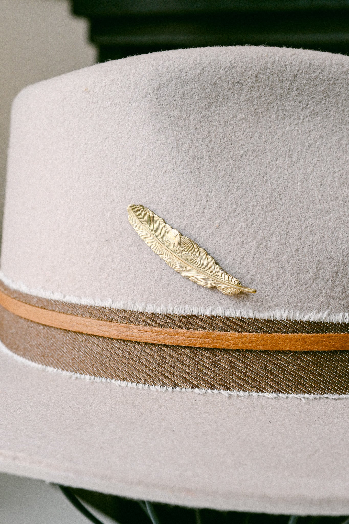 Golden Feather Pin