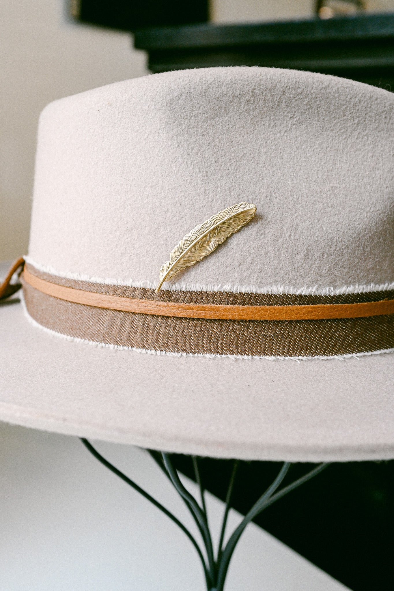 Golden Feather Pin